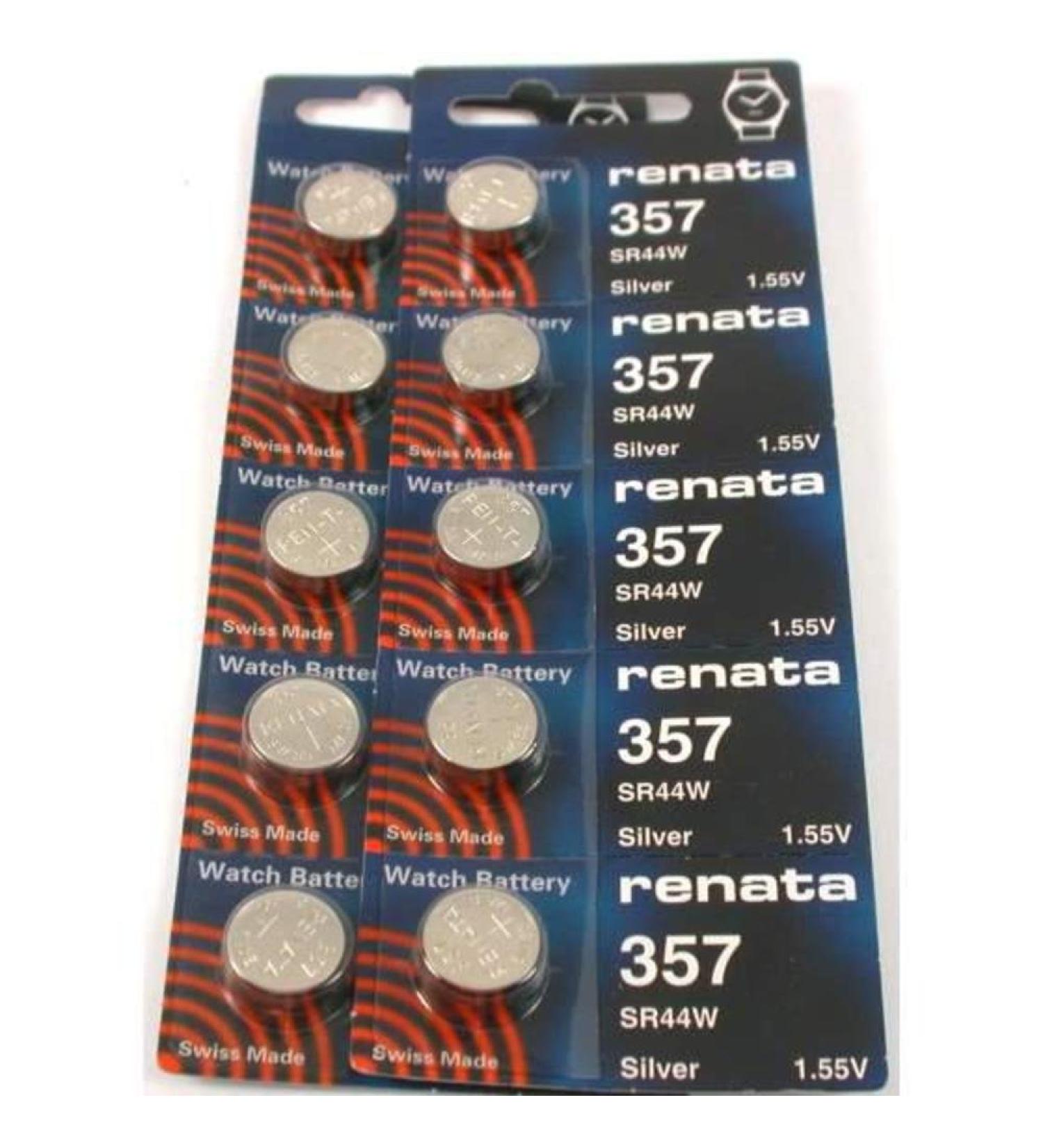#357 Renata Watch Batteries 10Pcs