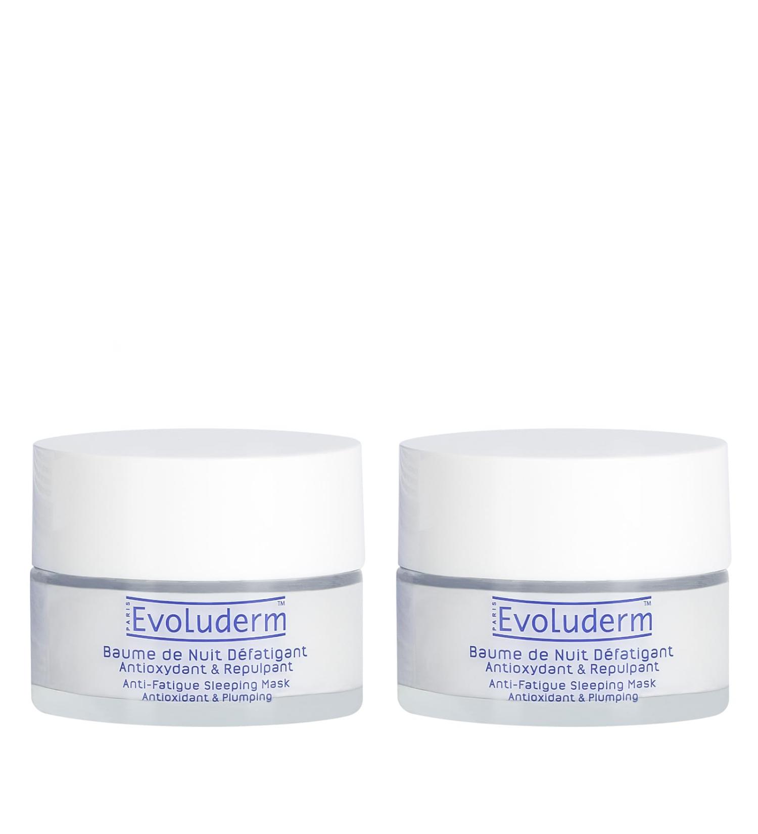  Evoluderm EVOLUDERM - Antioxidant & Plumping Night Balm - 50 ml - 92% natural origin - Vegan - Made in France - Pack of 2 x 50 ml - Buy Online on GoSupps.com