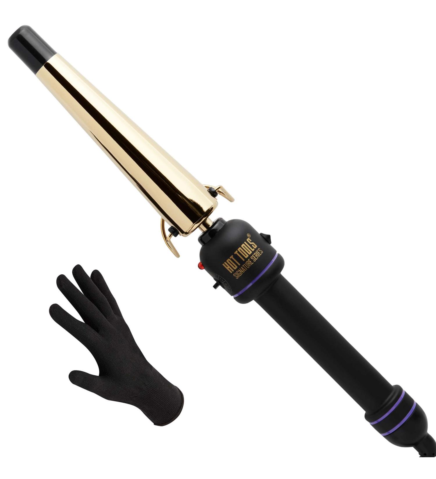 HOT TOOLS Pro Signature Gold Curling Wand - 3/4 to 1-1/4 Inch - Buy Online on GoSupps.com