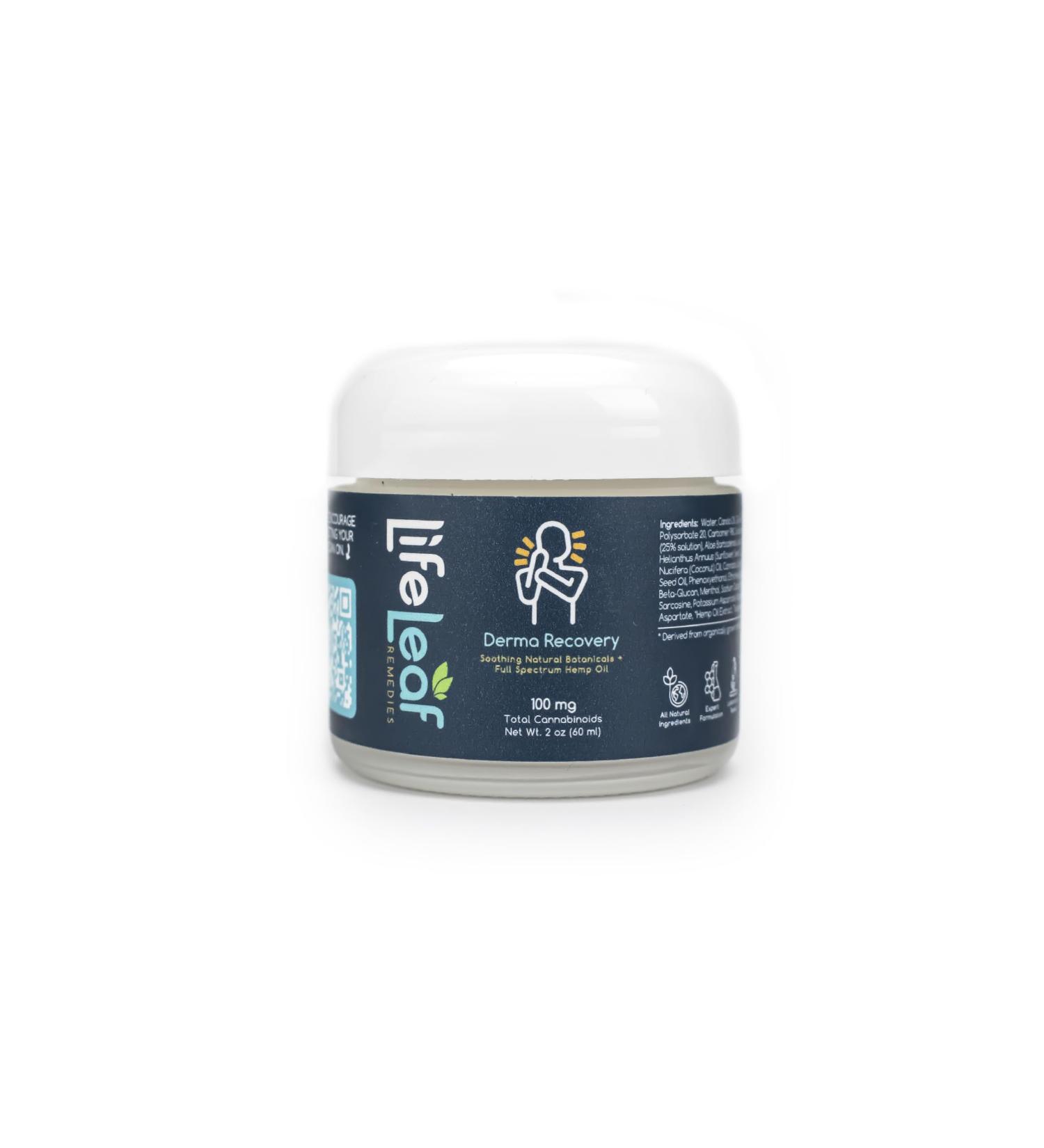 After Sun Lotion with Aloe - After Burn Skin Care Cool Down Moisturizer Cream for Sunburn Cooling and Hydrating - All Natural Vegan Coconut Oil Hemp and Magnesium - 2 Oz Jar - Life Leaf