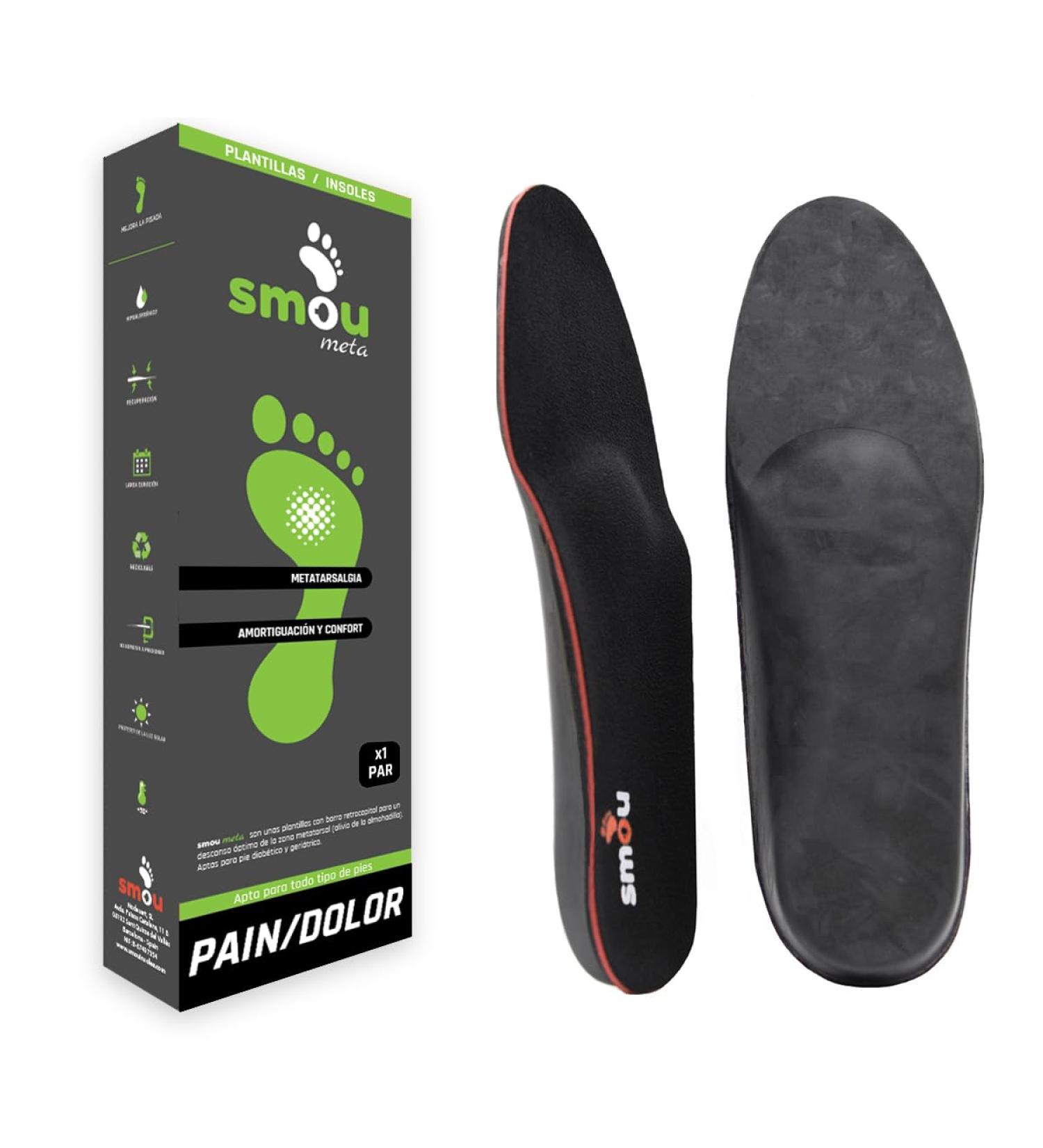 Insoles with Metatarsal Foot Pads | Ball of Foot Pain Relief | Arch Support Orthotics for Men & Women | Size 6-6.5 US / 8-8.5 US - Buy Online on GoSupps.com