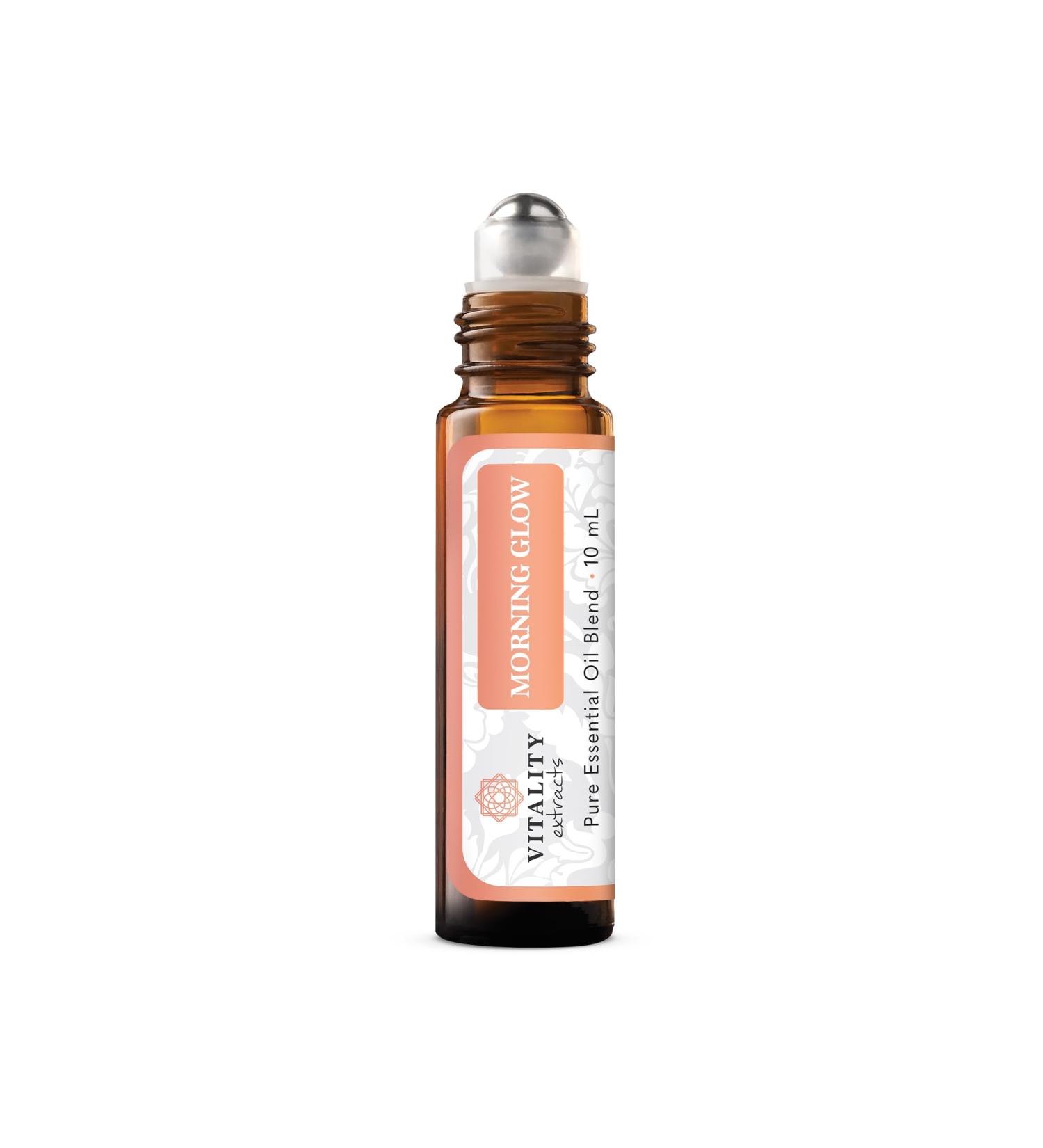Vitality Extracts Morning Glow Roll-On Serum - Vegan Daily Hydrating Moisturizer with Avocado & Rosehip Oil for Radiant Supple Skin - All Skin Types - Buy Online on GoSupps.com