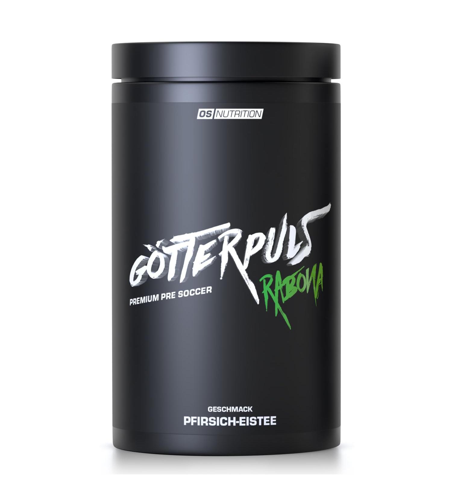 OS NUTRITION G tterpuls Rabona Premium Pre Soccer 600g | Peach Iced Tea Fuel Your Game with Energizing Performance Boost - Buy Online on GoSupps.com