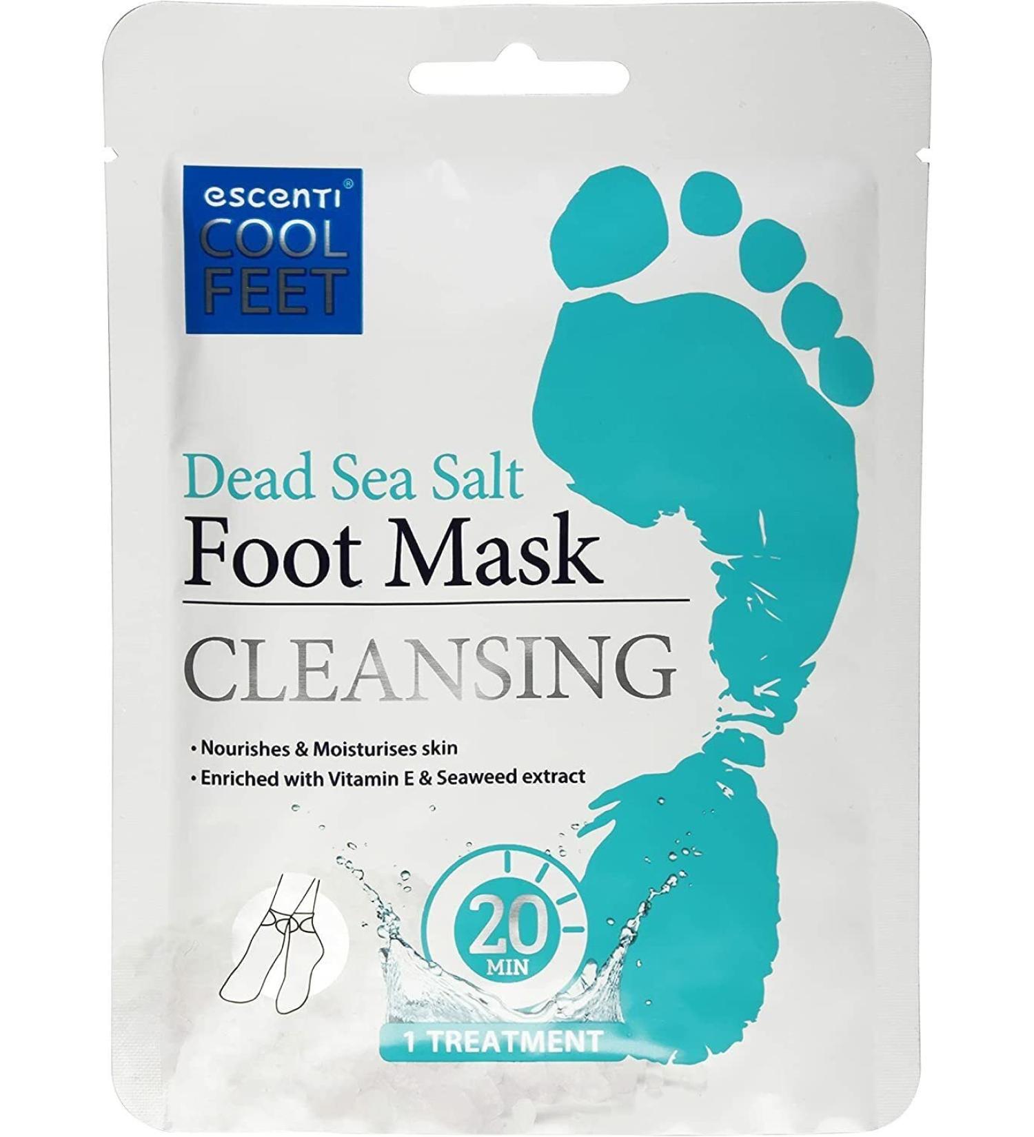 Revitalize Your Feet with ESCENTI Dead Sea Salt Cleansing 20 Minute Foot Mask