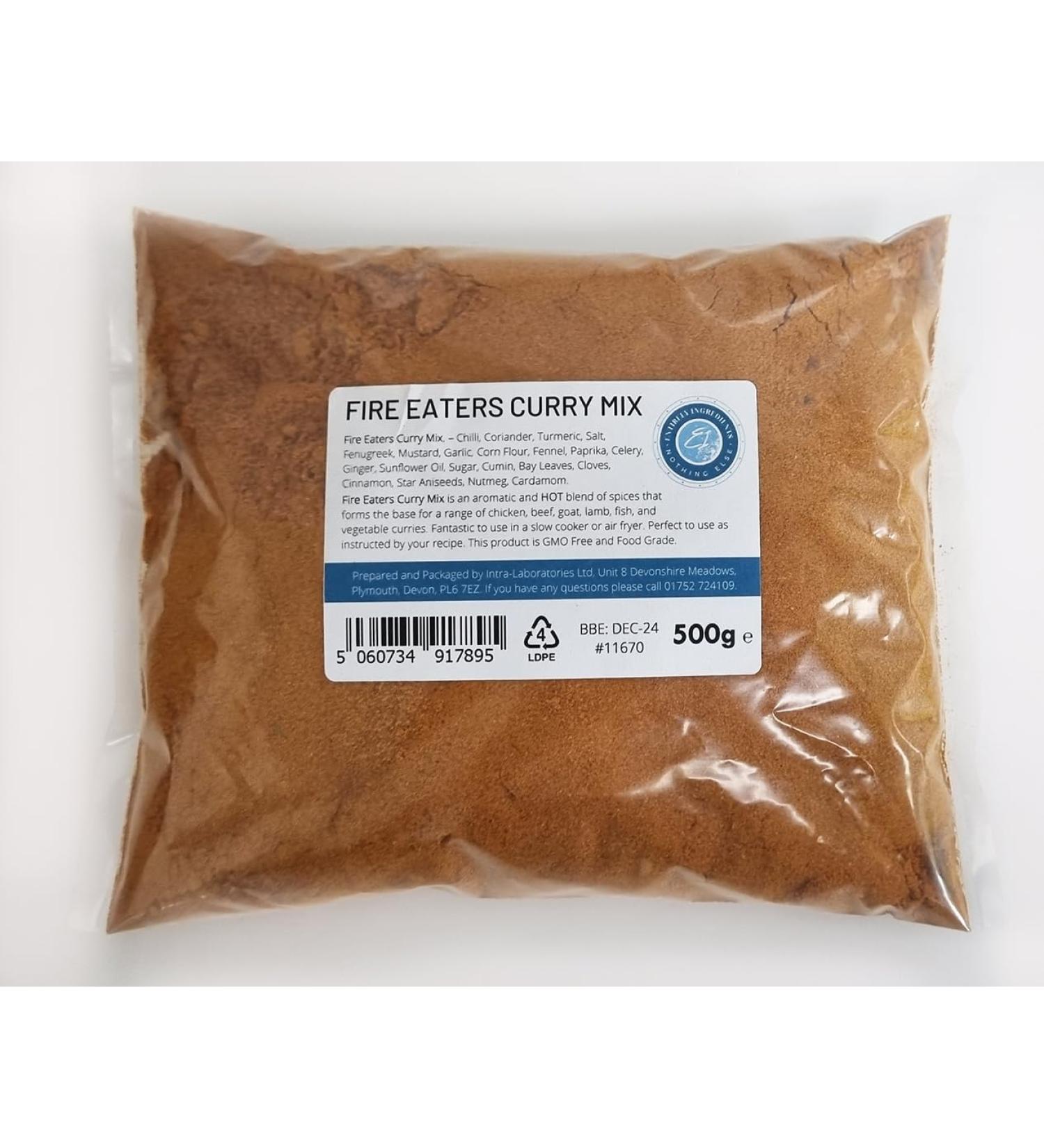 Entirely Ingredients - Fire Eaters Curry Mix 500g - Hot and Spicy Curry mix - Selected for Premium Quality