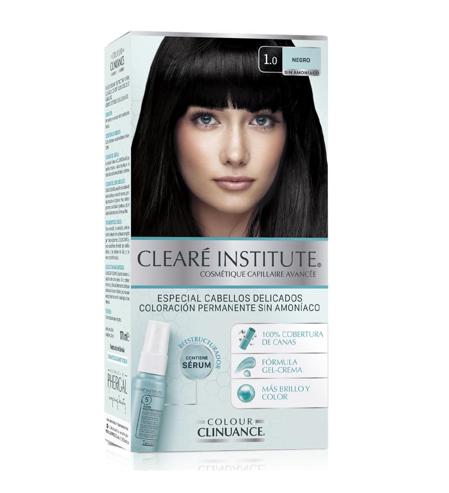 Color Clinuance 1.0 Black - Ammonia-Free Permanent Hair Color for Sensitive Hair | 100% Coverage More Shine Dermatologically Tested - Buy Online on GoSupps.com