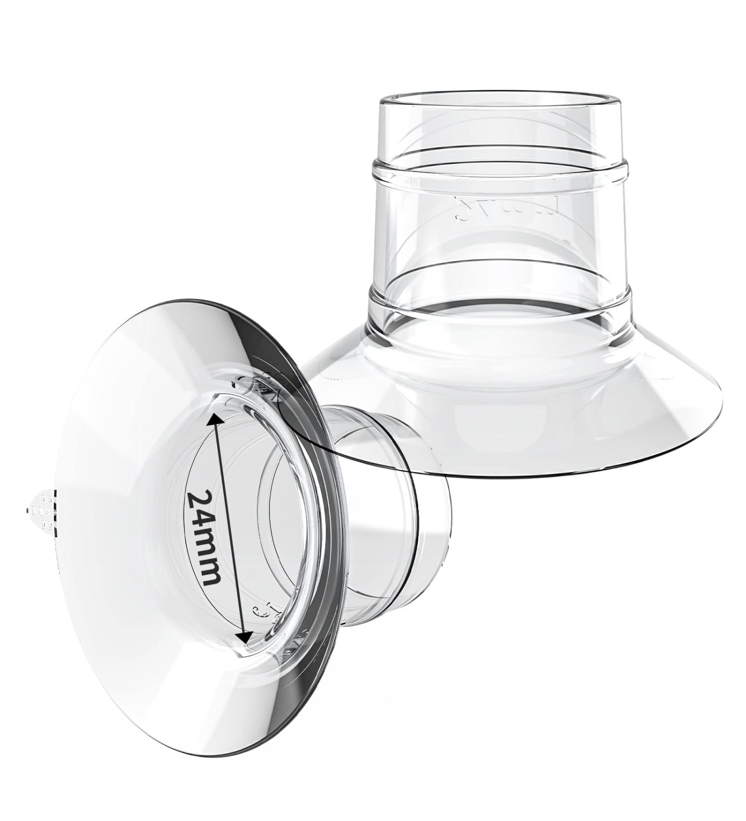Kissbobo Flange Insert 21mm for Portable Breast Pumps - Compatible with Lansinoh, Medela, Willow, Elvie - Universal Size 24mm - Buy Online on GoSupps.com