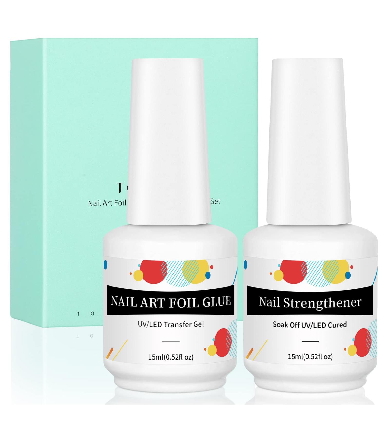 TOMICCA Nail Strengthener & Foil Glue - 2-in-1 Treatment for Thin Nails | Nail Art Transfer Glue - Buy Online on GoSupps.com