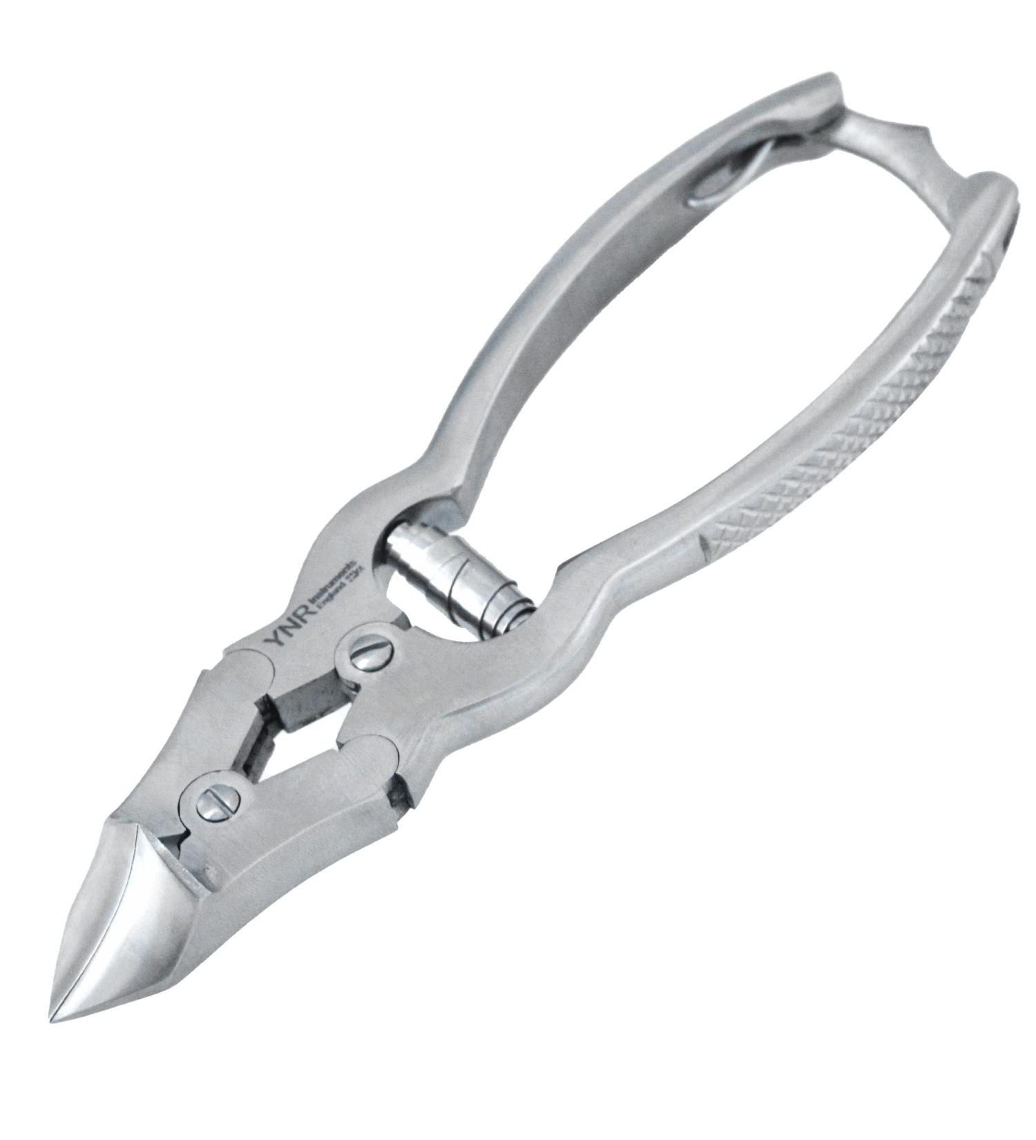 YNR Toenail Clippers by YNR Instruments England Podiatry Tool German Forged 6 inch Cantilever Nail Nippers to Cut Thick Toe Nails - Hospital Grade - 15cm - Barrel Spring - Buy Online on GoSupps.com