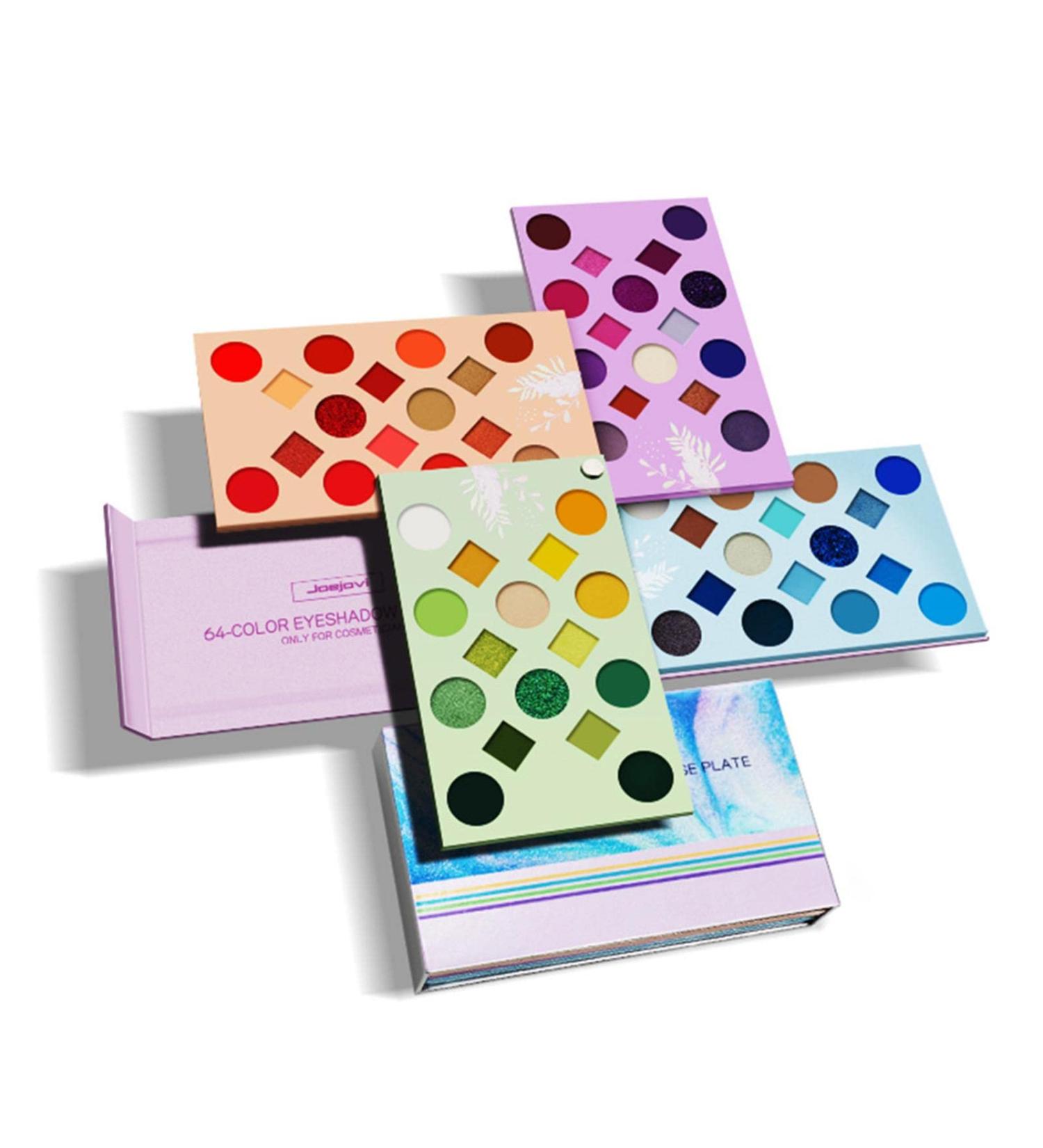 64 Colors Eyeshadow Palette - Waterproof and Sweat-Proof Eyeshadow Palette High Pigmented Professional Eye Shadow Long Lasting and Waterproof Sillervan - Buy Online on GoSupps.com