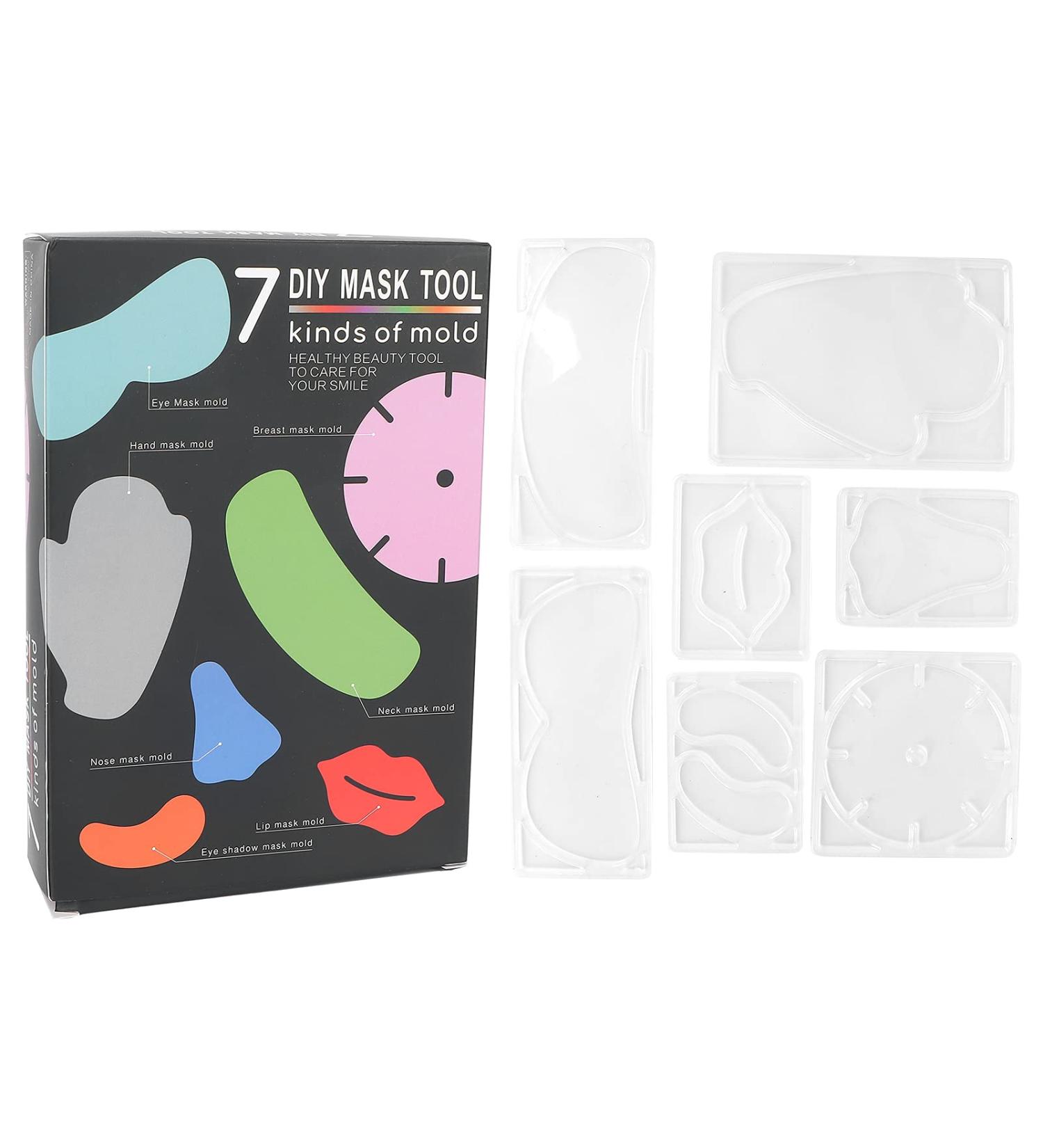 Pissente Face Mask Reusable DIY Face Mask Tool for Hand Chest and Lip Masks ABS Material Transparent Color Standard - Buy Online on GoSupps.com