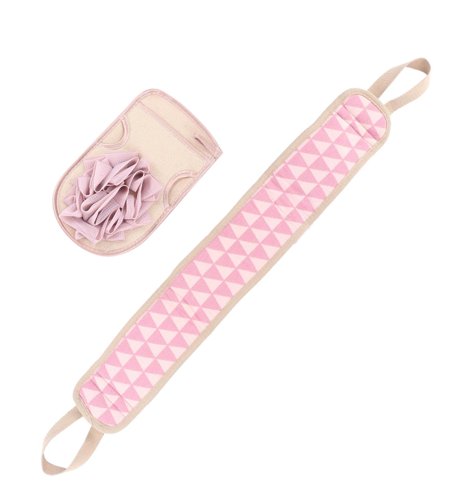 FRCOLOR Exfoliating Washcloth Bath Shower for Bathing scrubbing Body Exfoliating Strap Mens Body wash Exfoliating Bath Strap Polyester Cotton Man Strip Bath Body Towel - Buy Online on GoSupps.com