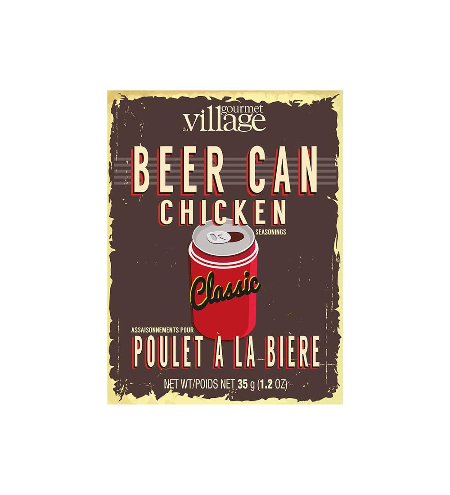 Gourmet du Village Beer Can Chicken Seasonings Classic Recipe Box Retro 34.02g Bbq 35 g (Pack of 1) - Buy Online on GoSupps.com