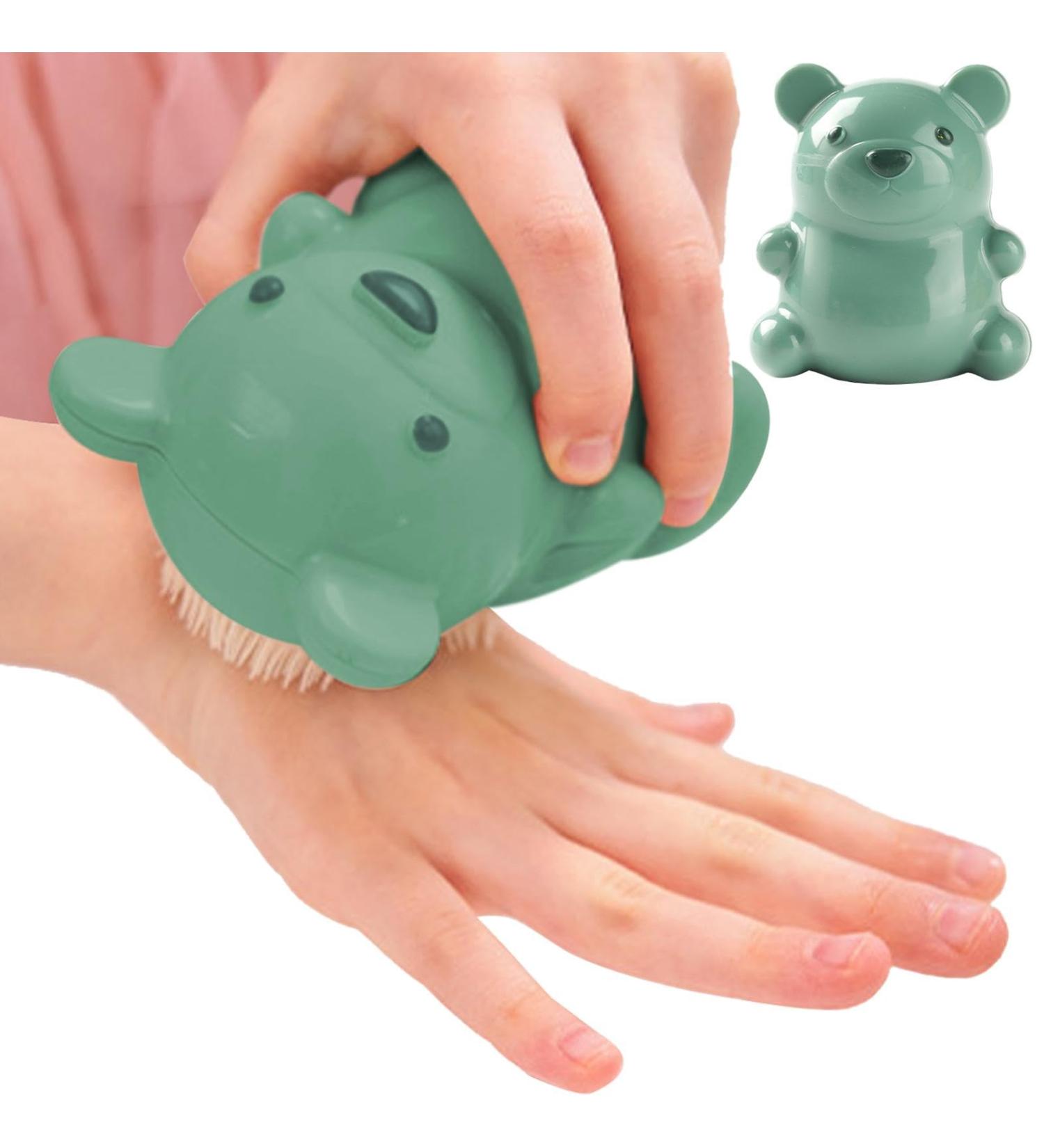 Eventerde Nail Cleaning Brush Bear Nail Brush Adorable Bear Scrubber with Soft Stiff Bristles - Easy to Grip Nail Brush with Gentle Bristles for Cleaning Men's Fingernails Green - Buy Online on GoSupps.com