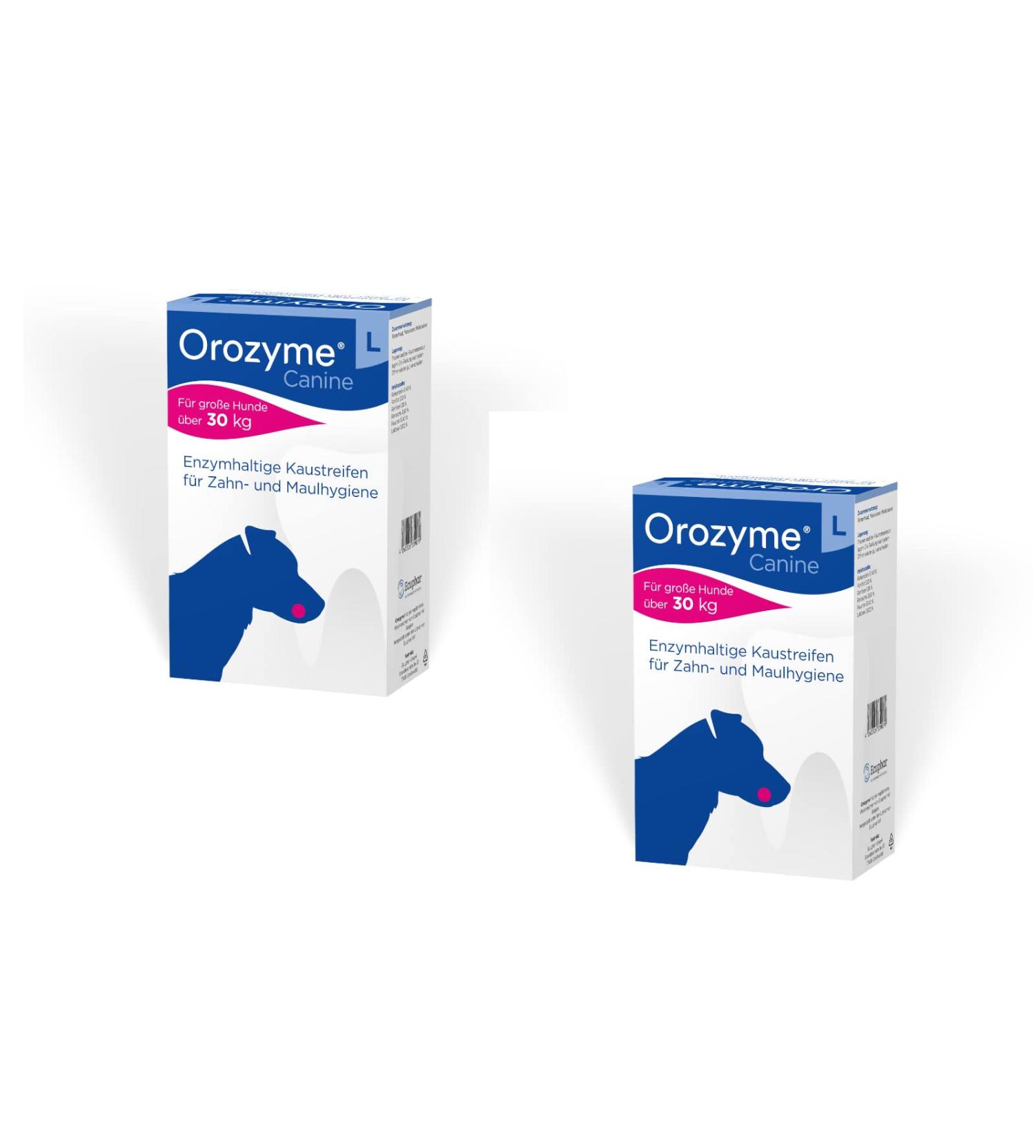 Buy Ecuphar Orozyme Chew Strips L - Double Pack (2 x 141g) for Optimal Dental Care | Fast International Shipping - Buy Online on GoSupps.com