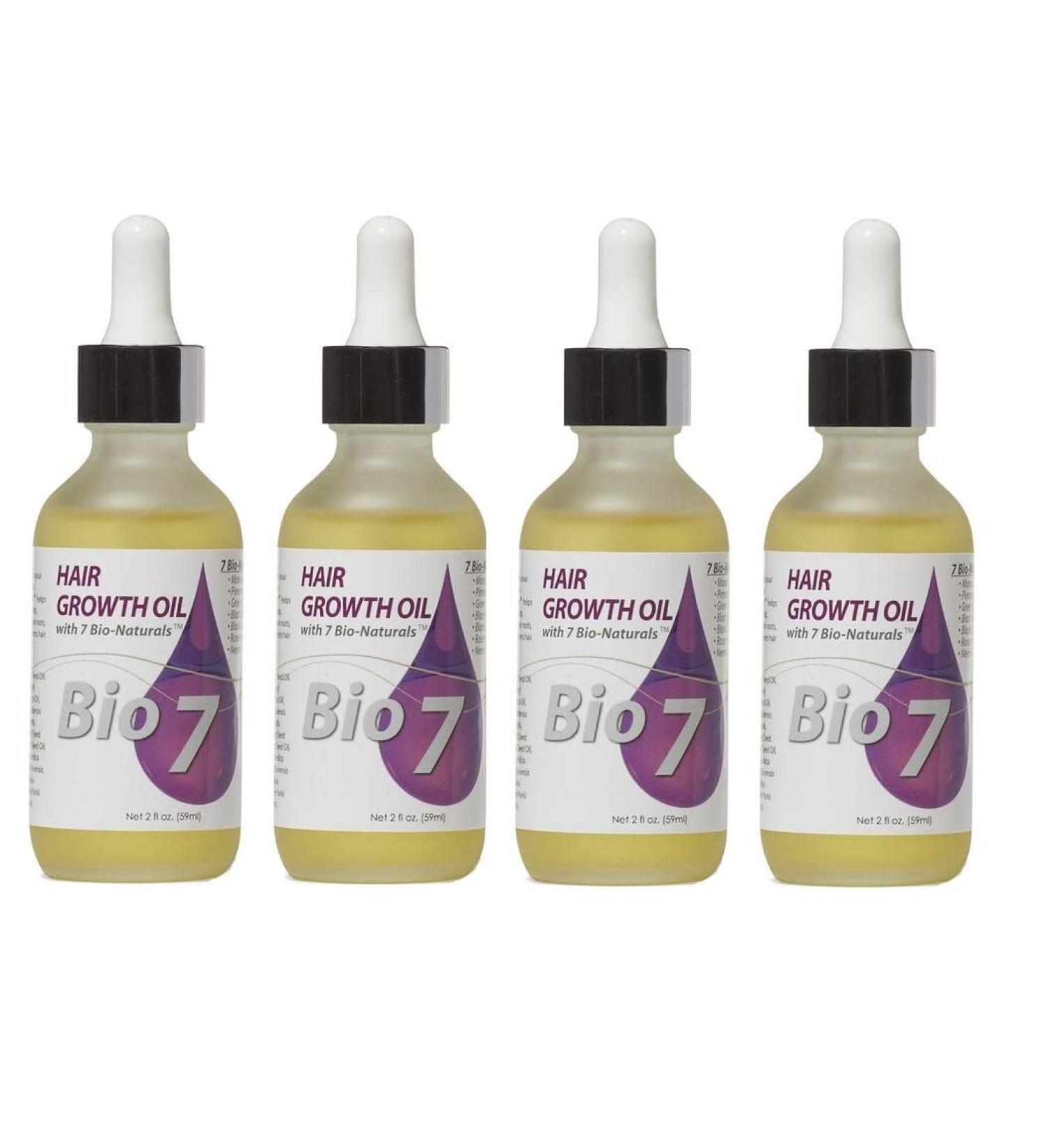 By Natures Bio 7 Hair Growth Oil 2 Oz (4 pack)