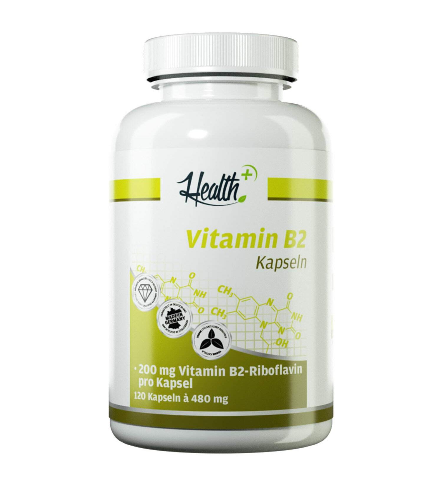 ZEC+ Nutrition Health+ Vitamin B2 - 120 capsules highly dose for a good nerve -dythem and a functioning energy fabric whirlpool made in Germany
