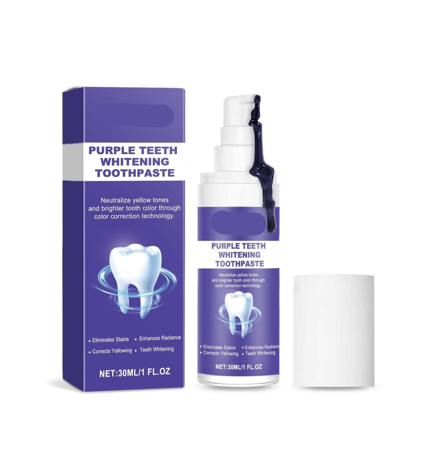 Premium Teeth Whitening Toothpaste - Deep Clean & Stain Removal for A Brighter Smile(2PCS) 1 Count (Pack of 1) - Buy Online on GoSupps.com