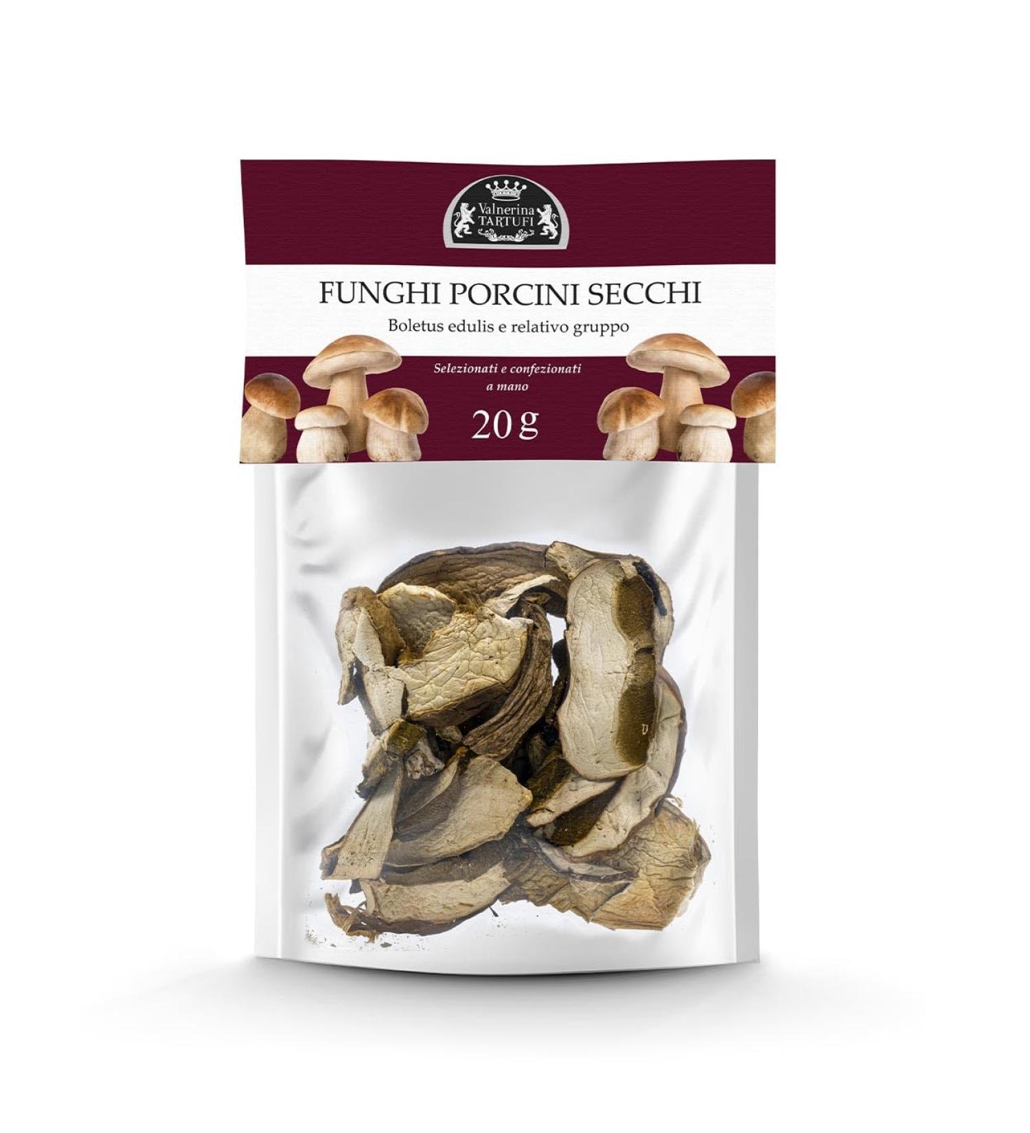 Valnerina Tartufi Dried Porcini Mushrooms 20g - Arbua Truffles