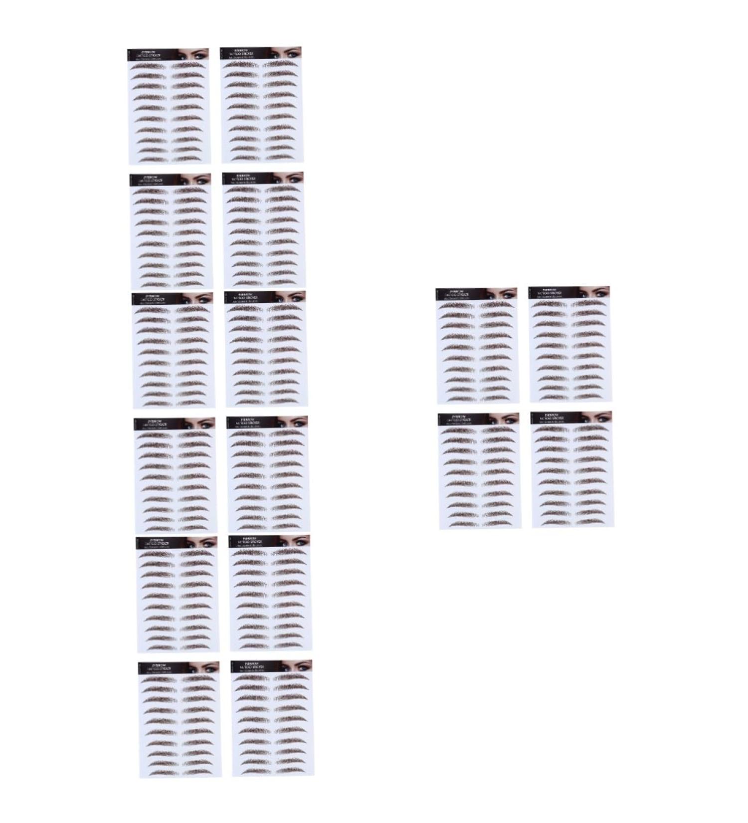 FRCOLOR 16 Pcs Eyebrow Stickers Eyebrow Shaping Template Eyebrows Makeup Tools Eyebrow Stencils 3d Applique - Buy Online on GoSupps.com