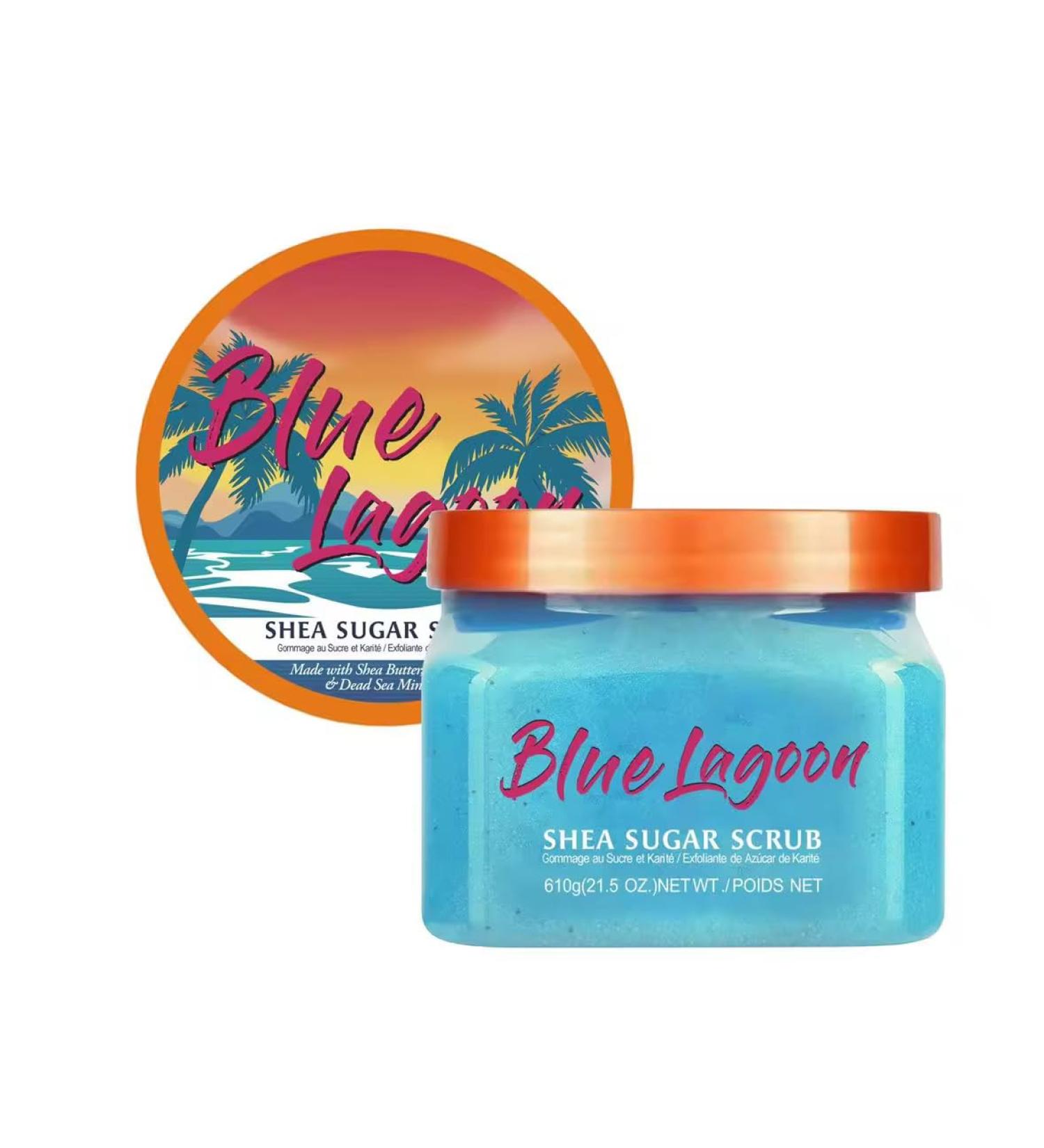 Blue Lagoon Shea Sugar Body Scrub Exfoliating and Moisturizing 21.5 oz. - Buy Online on GoSupps.com