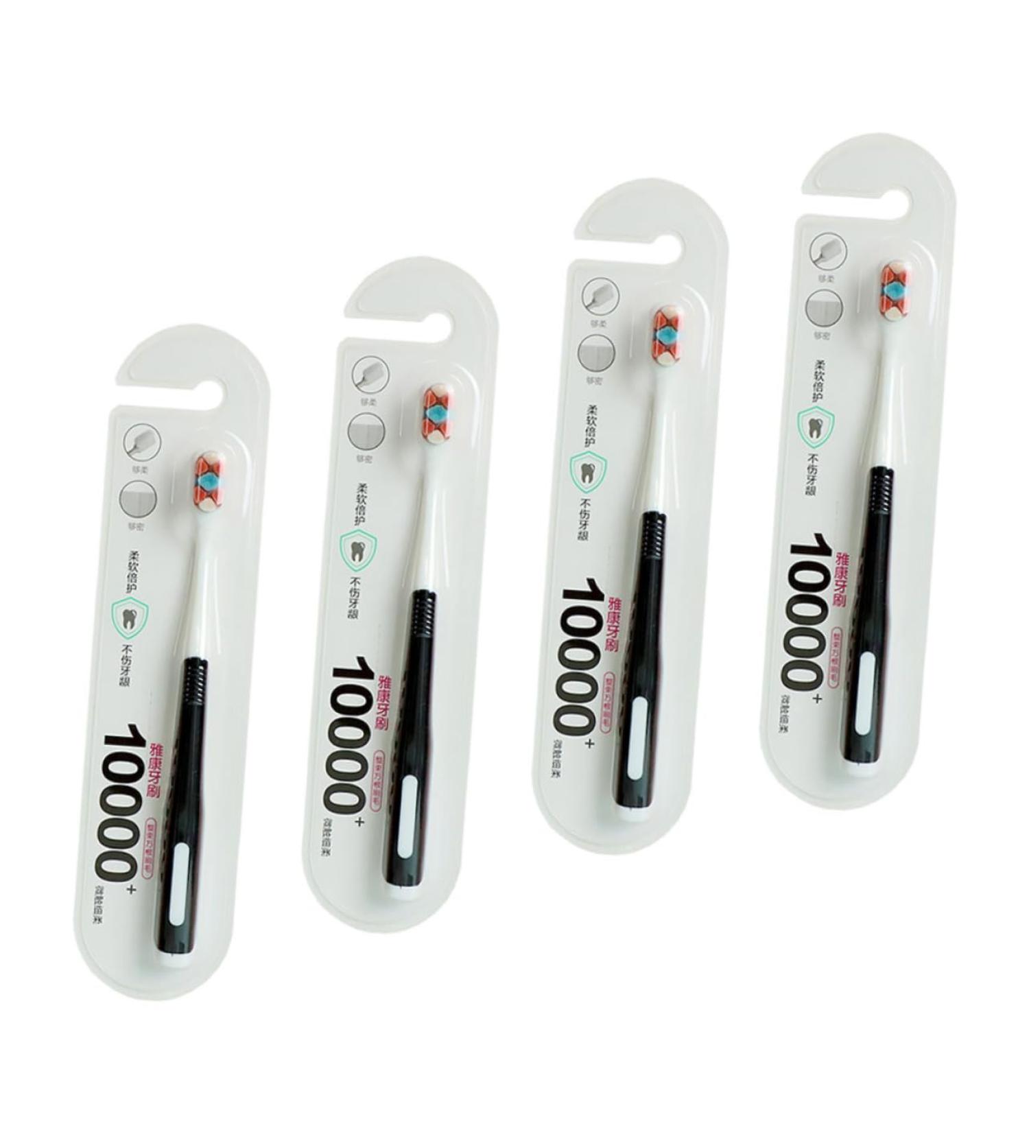 4-Piece Maternity Toothbrush Set - Extra Soft Travel Brushes for Pregnant Women & Postpartum Care | Ultra-Soft PBT Bristles - Buy Online on GoSupps.com