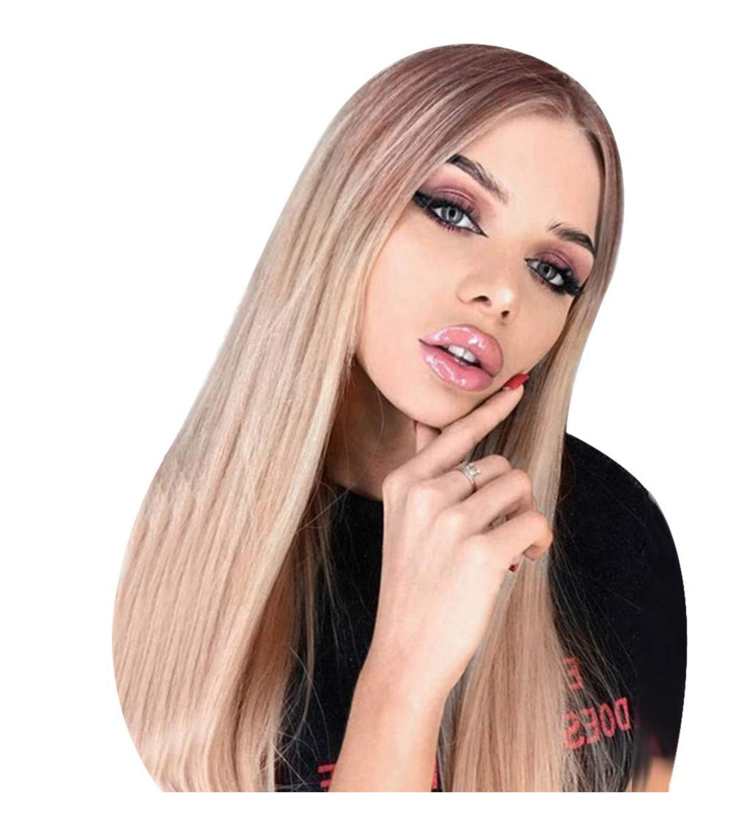 Shop Long Gold Brazilian Wig for Women - Curly & Straight Styles for 50s 60s 70s 80s Parties - Buy Online on GoSupps.com