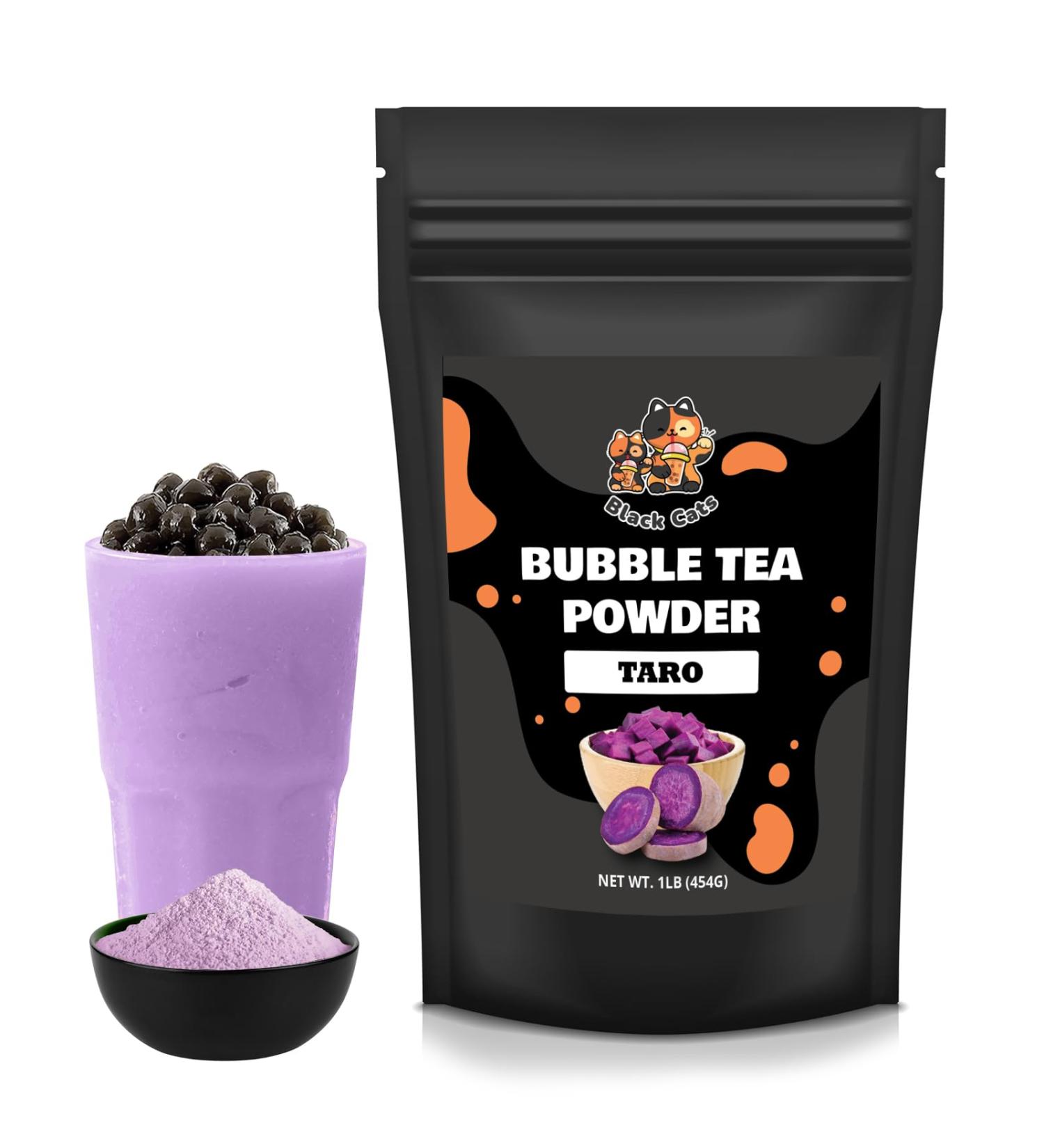 Bubble Tea Powder Kit | Taro Flavor | 1LB (454g) | 18 Servings | Instant Boba Drink Mix for Smoothies and Tapioca Pearl Milk Tea - Buy Online on GoSupps.com