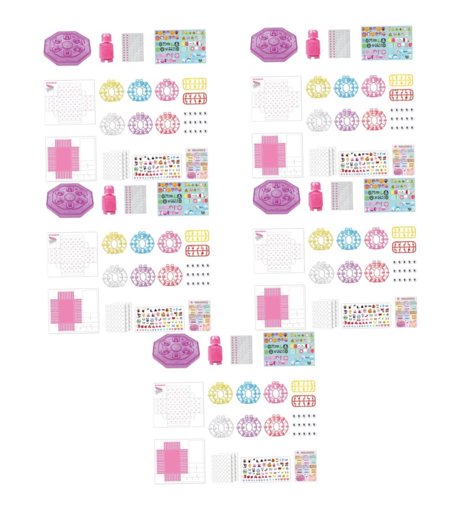 POPETPOP Kids Nail Kit 5 Sets Children's Nail Art Toys Toddlers Toys Toddler Nail Polish Nail Polish Kit The Toys Nail Kit The Children Nail Art Kit 3d Accessories Girl - Buy Online on GoSupps.com