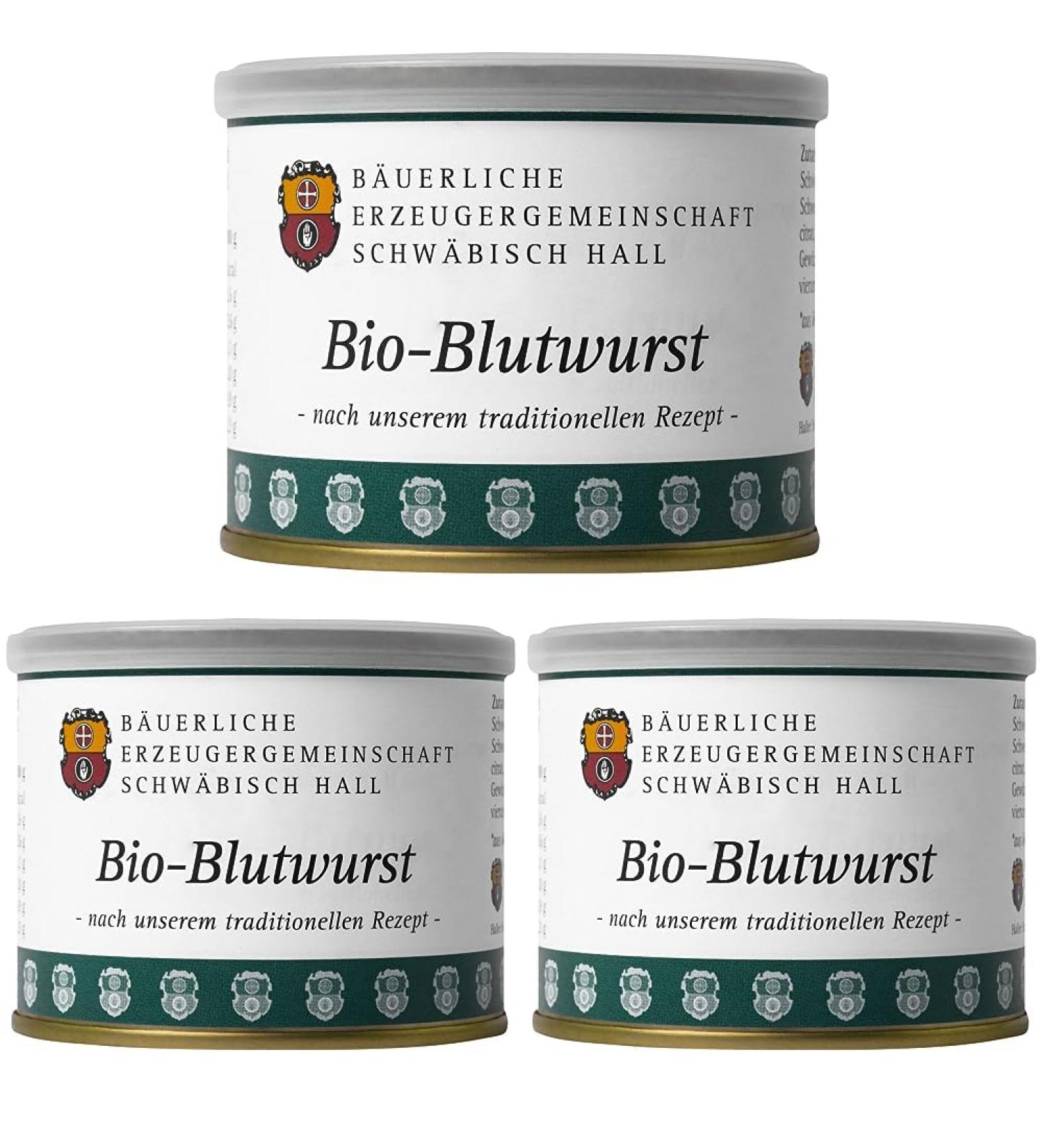 Schw bisch Hall Organic Black Sausage - 200g Pack of 3 | Authentic German Flavor - International Shipping - Buy Online on GoSupps.com