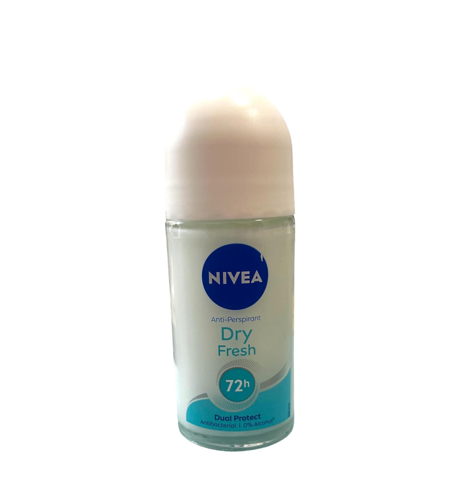  NIVEA NIVEA Dry Fresh Roll-on Deodorants for Women - 48 Hour Protection - Pack of 3 (3 x 50 ml) - Buy Online on GoSupps.com