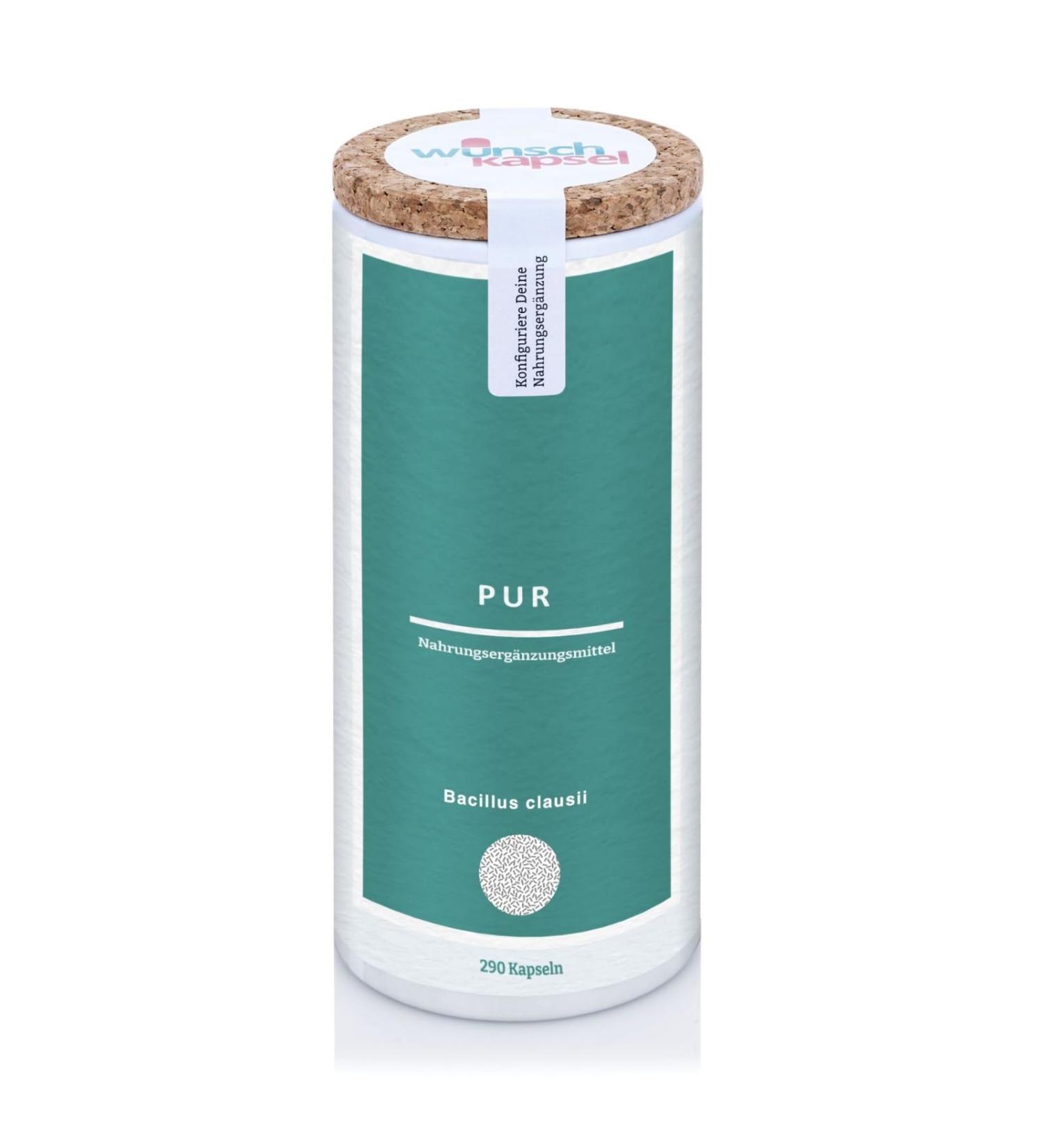Wish capsule Bacillus clausii Pur 4 billion (4 x 10 9) CFU 290 capsules content