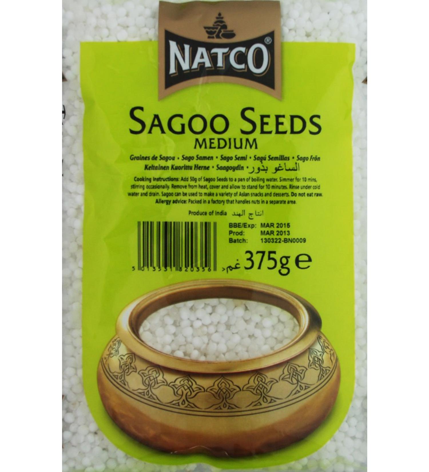 Natco Natco Sagoo Seeds Medium 380g