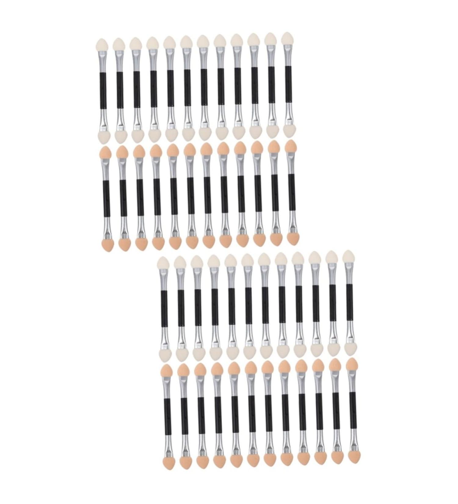 OHPHCALL 48 Pcs Latex Eye Shadow Stick Women Eye Shadow Brush Women Makeup Brush Eyeshadow Sponge 7.5x1x0.5cmx2pcs Beige Khaki X2pcs - Buy Online on GoSupps.com