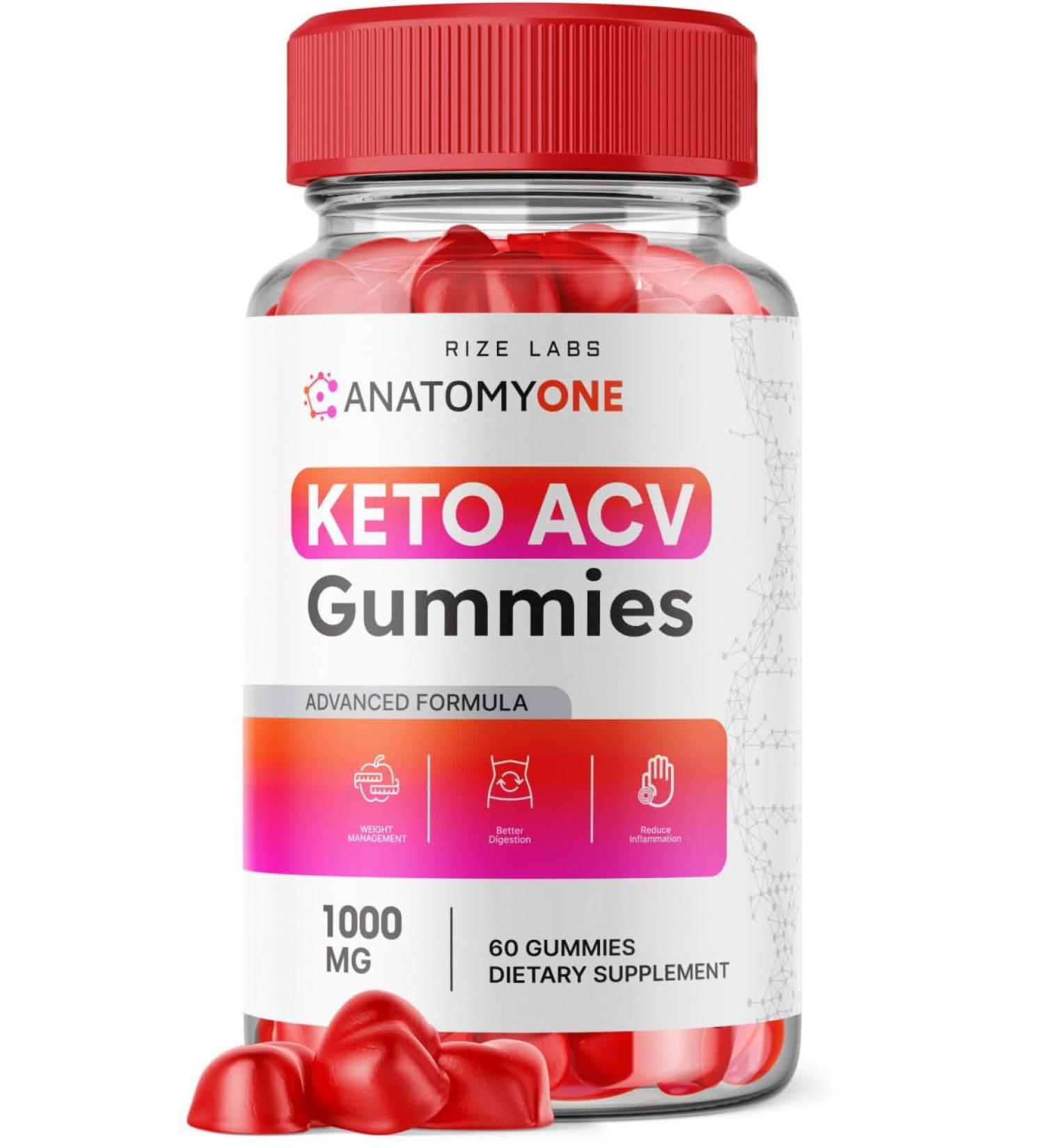 Anatomy One Keto Gummies with Apple Cider Vinegar - Advanced Weight Loss Supplement (60 Gummies) - Buy Online on GoSupps.com