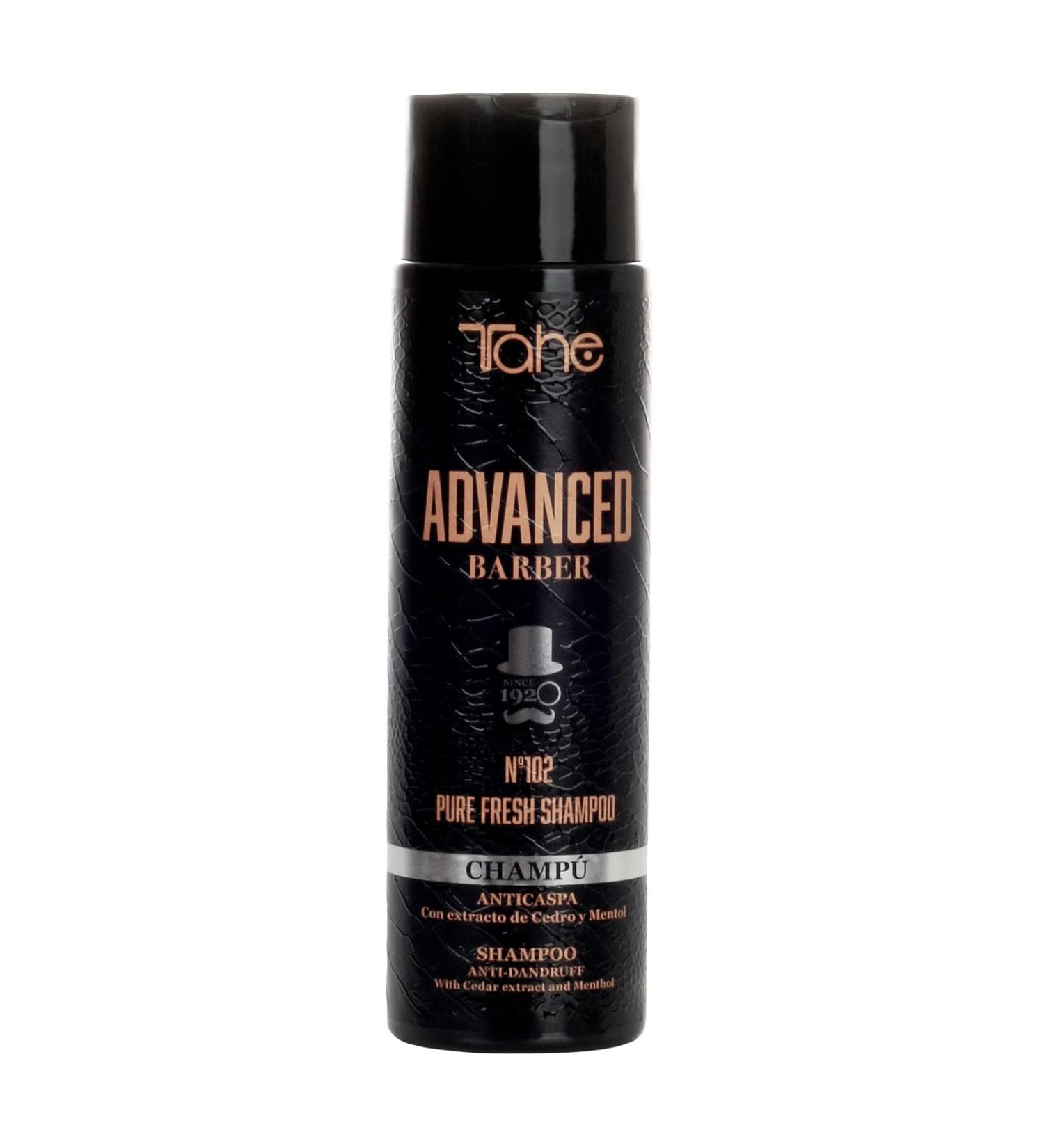 Tahe Advanced Barber Anti-Dandruff Shampoo for Men No. 102 Pure Fresh Shampoo 300 ml - Buy Online on GoSupps.com