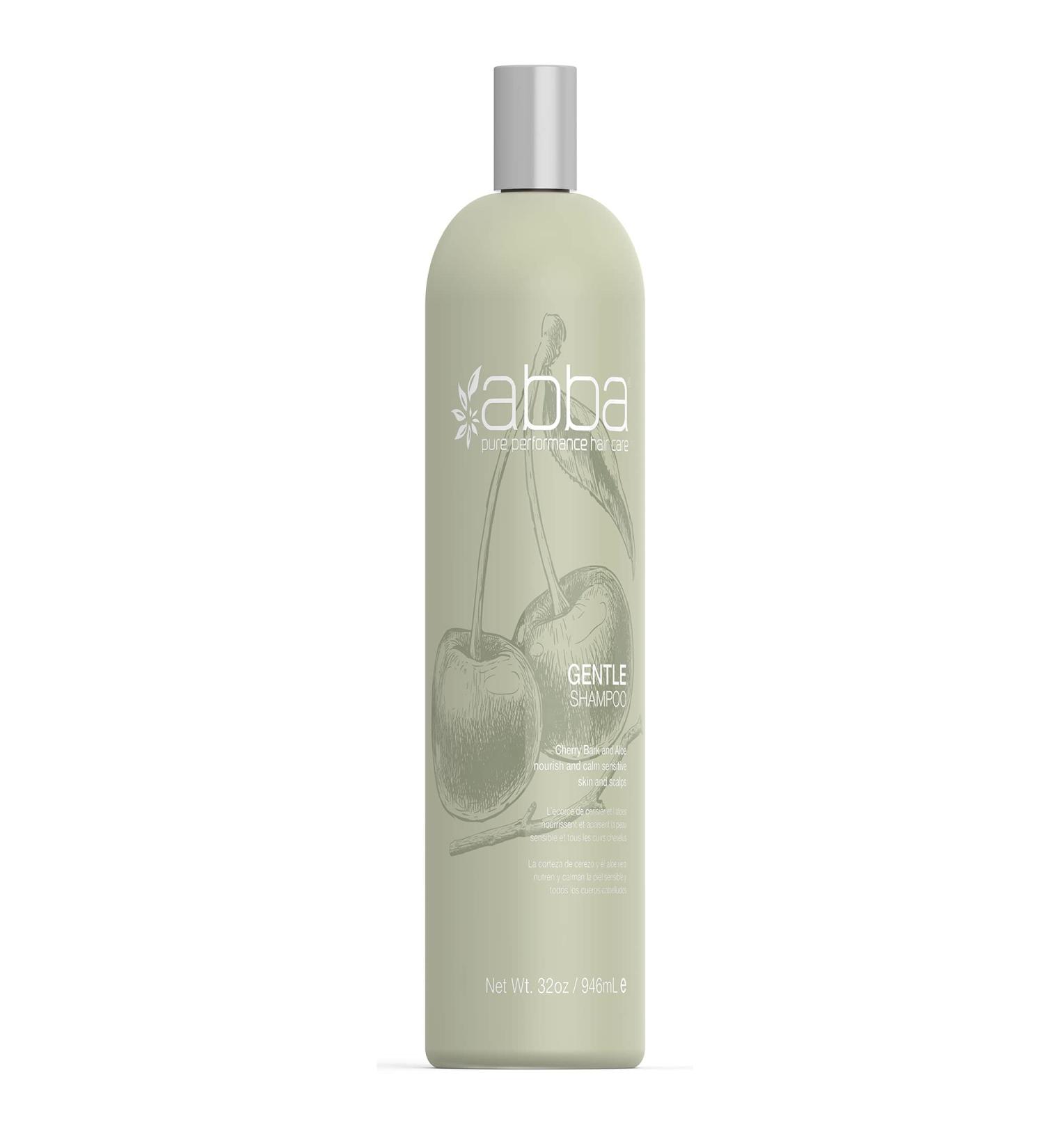 ABBA Gentle Shampoo - Cherry Bark & Aloe 32 Fl Oz | Nourishing Hair Care for All Hair Types - Shop Internationally - Buy Online on GoSupps.com