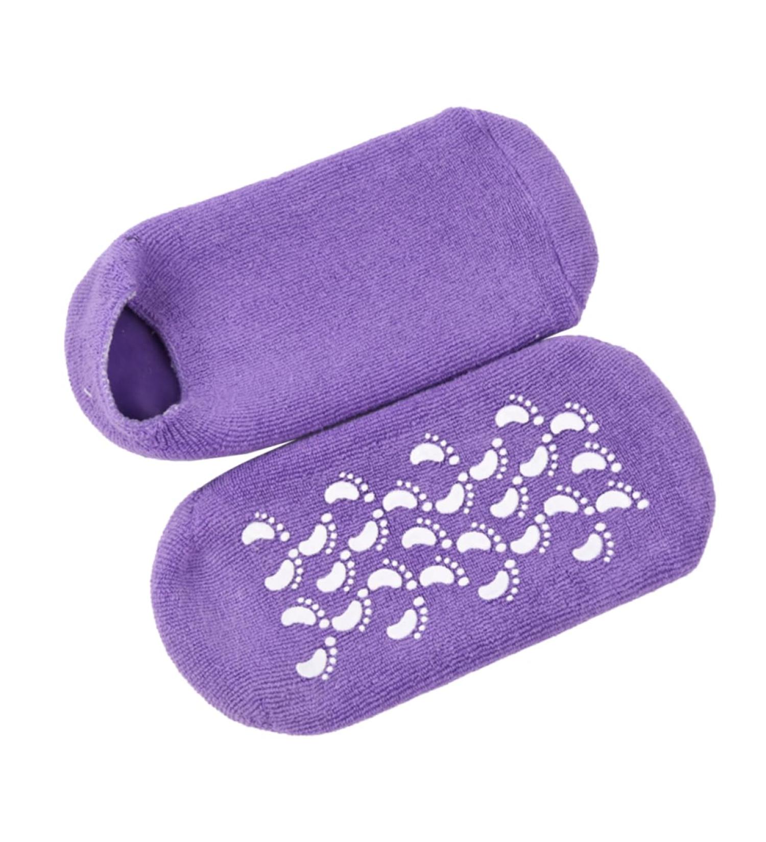 Beavorty 1 Pair Silicone moisturizing Socks Cracked feet Socks moisturizing Socks for Women moisturizing Cotton Socks Hard Skin Repair Socks Whitening Socks Purple Spa Cracked Socks Women's - Buy Online on GoSupps.com