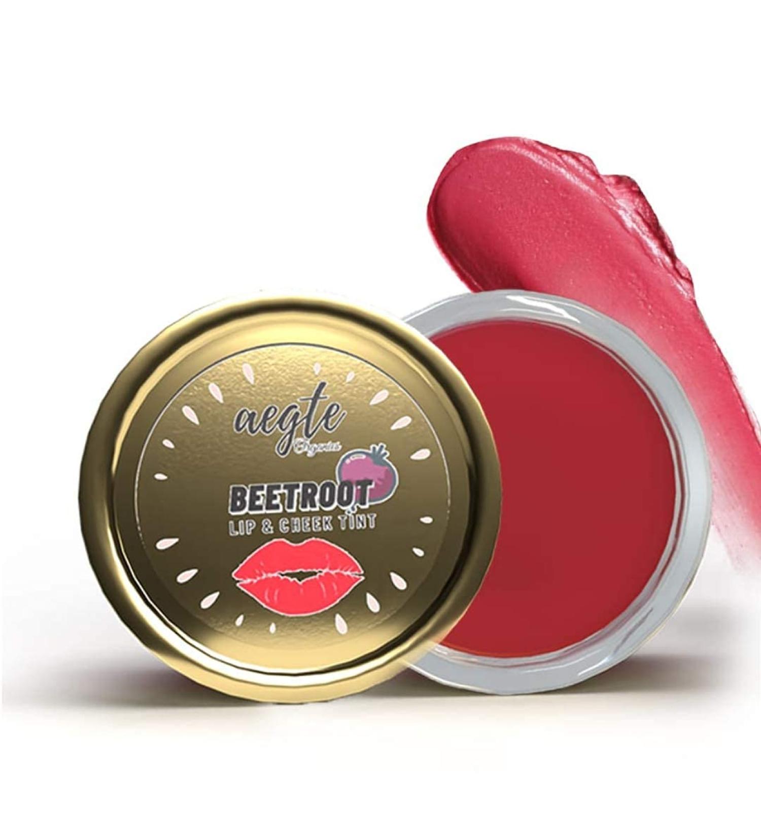 Organics Beetroot Lip & Cheek Tint Balm - Nourishing Color for Women | Lighten Dark Lips & Hydrate Chapped Skin (15g - Buy Online on GoSupps.com