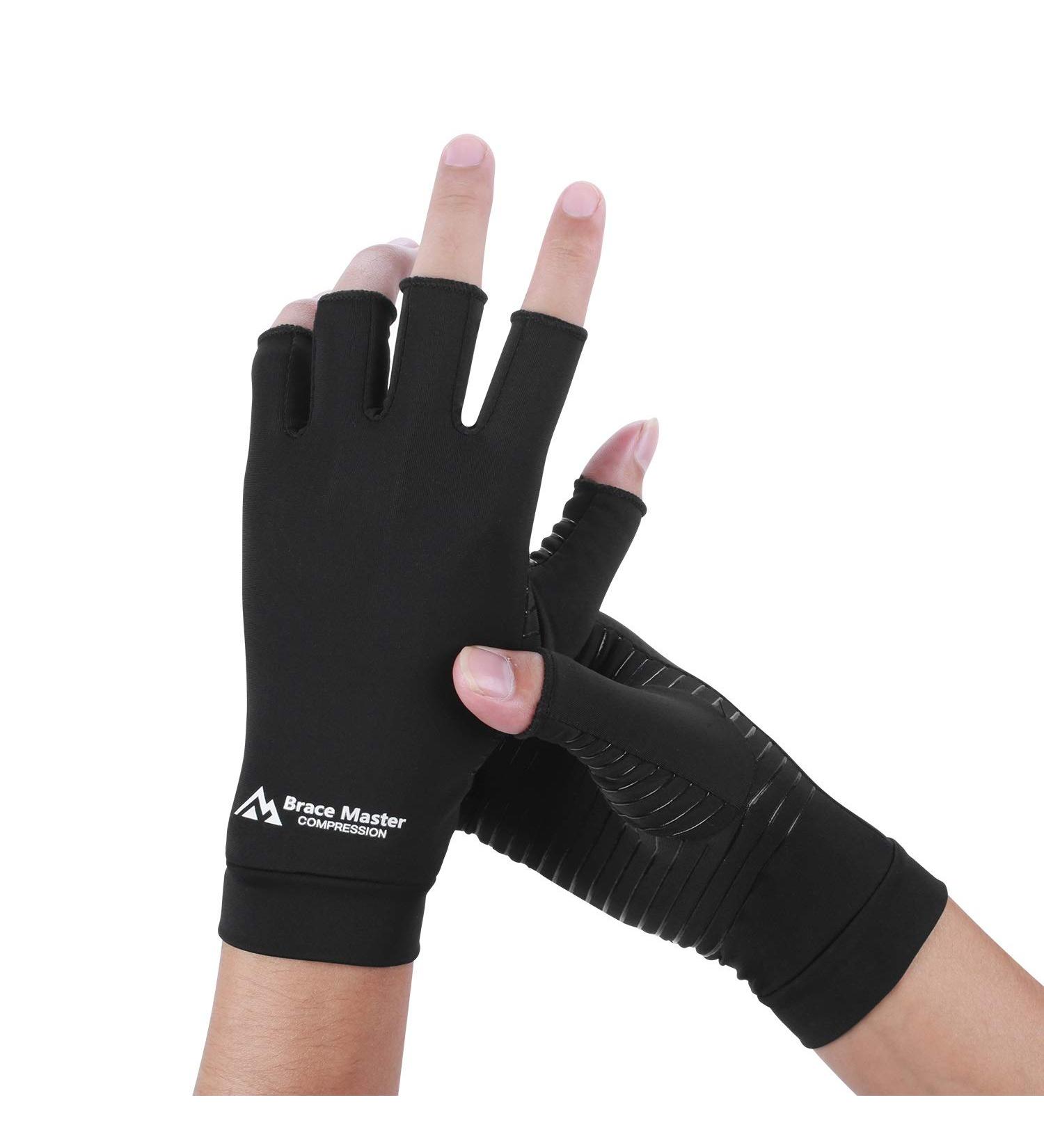 Buy Arthritis Gloves - Compression Support for Pain Relief | 2 Pairs Black (L) for Joint RSI & Carpal Tunnel - Buy Online on GoSupps.com
