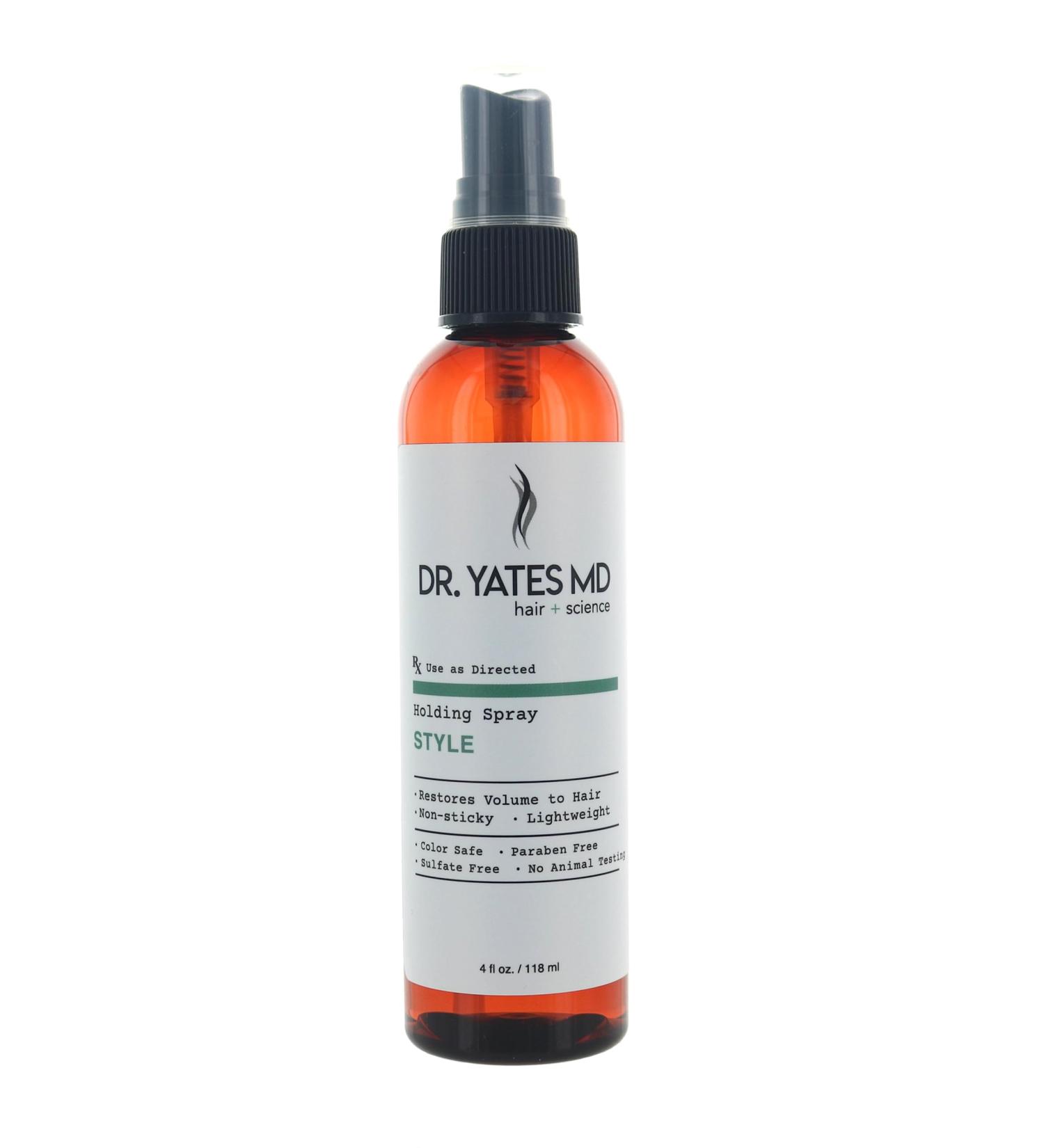 Dr. Yates MD - Holding Spray Non-Sticky Lightweight Easy to Wash Out Lasting Hold (4 Fl Oz)