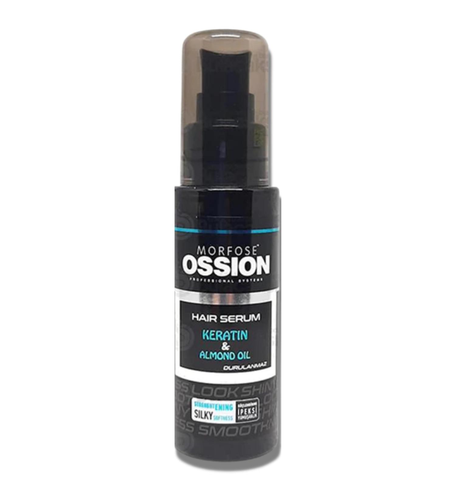 Morfose Hair Serum 75ml | Keratin & Almond Oil for Shine Nourishment & Frizz Control | Heat Protection - Buy Internationally - Buy Online on GoSupps.com