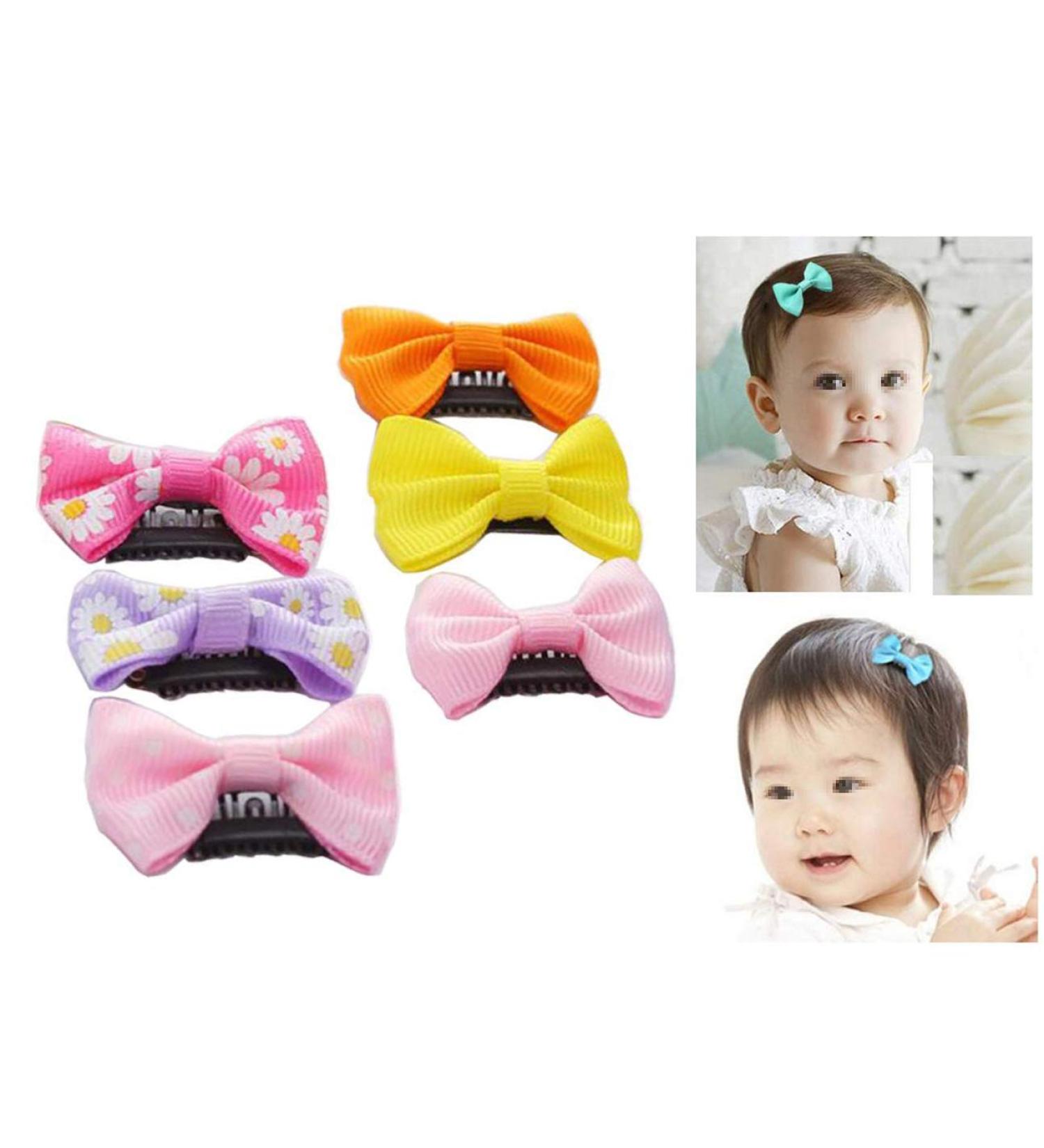 12 Boutique Baby Hair Clips for Fine Hair - Random Colors for Newborns Toddlers & Girls - Buy Online on GoSupps.com