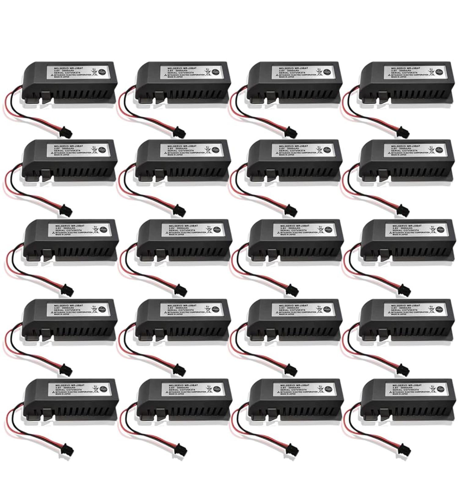20 Pack 2000mAh 3.6V MR-J3BAT Non-Rechargeable Li-ion Battery for ER6VC119A/B MELSERVO MR70 - Optimize Performance in Your PLC Applications - Buy Online on GoSupps.com