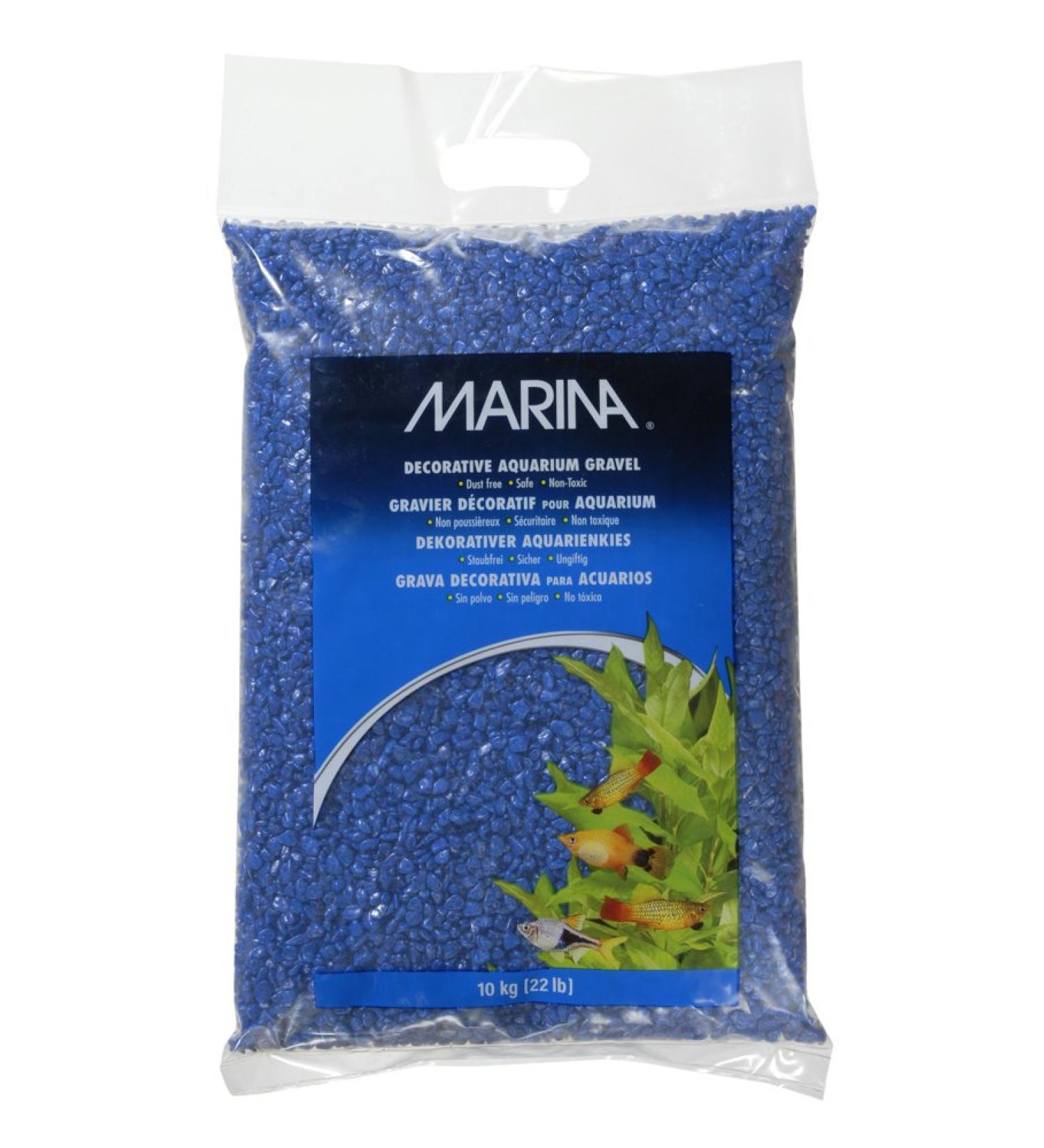 Marina 12485 Blue Decorative Aquarium Gravel 10kg 22-Pound