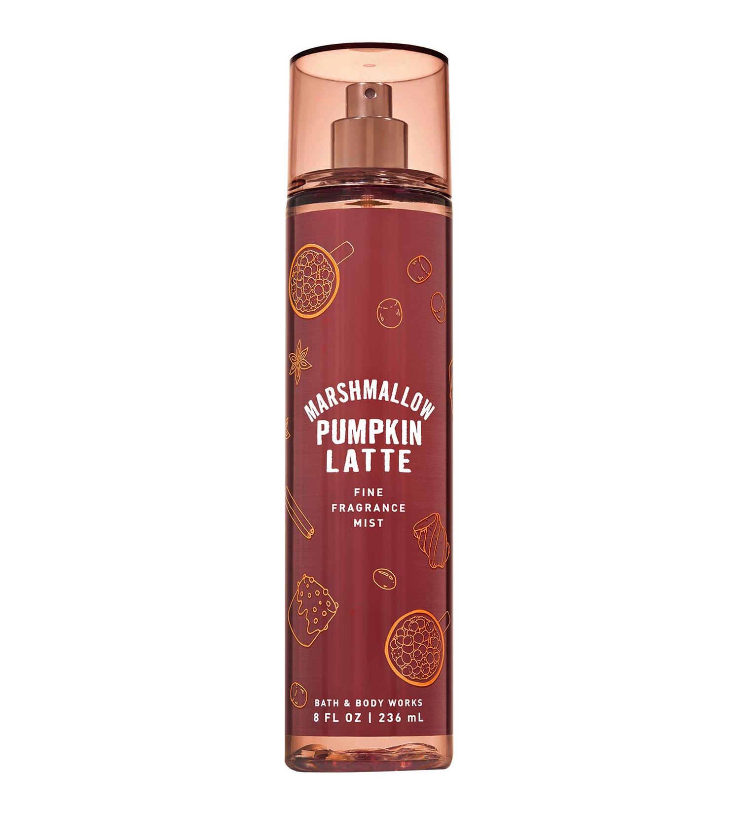 Bath and Body Works MARSHMALLOW PUMPKIN LATTE Fine Fragrance Mist 8 Fluid Ounce (2019 Edition)