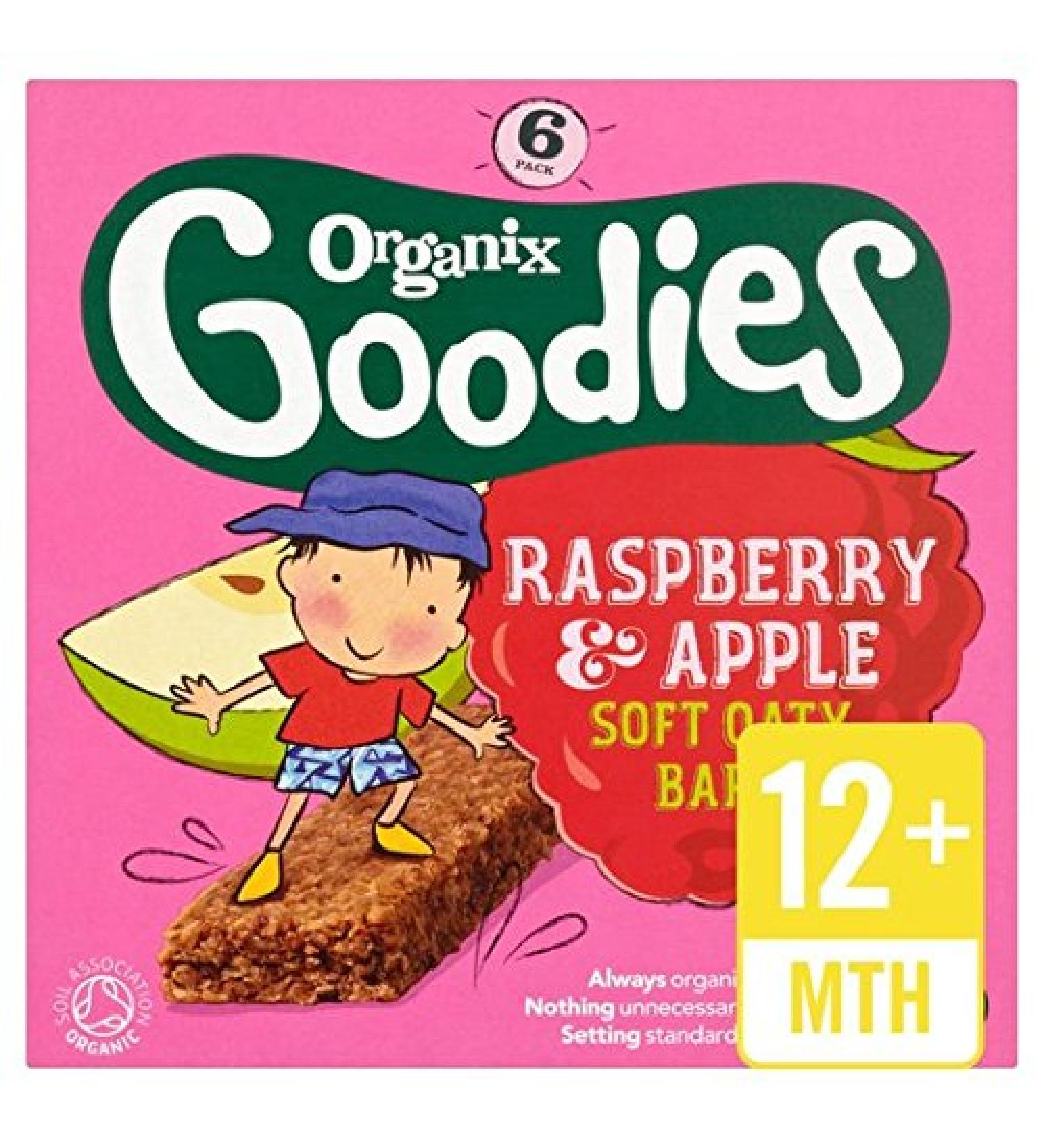 Organix Raspberry & Apple Cereal Bar 30g - Pack of 6