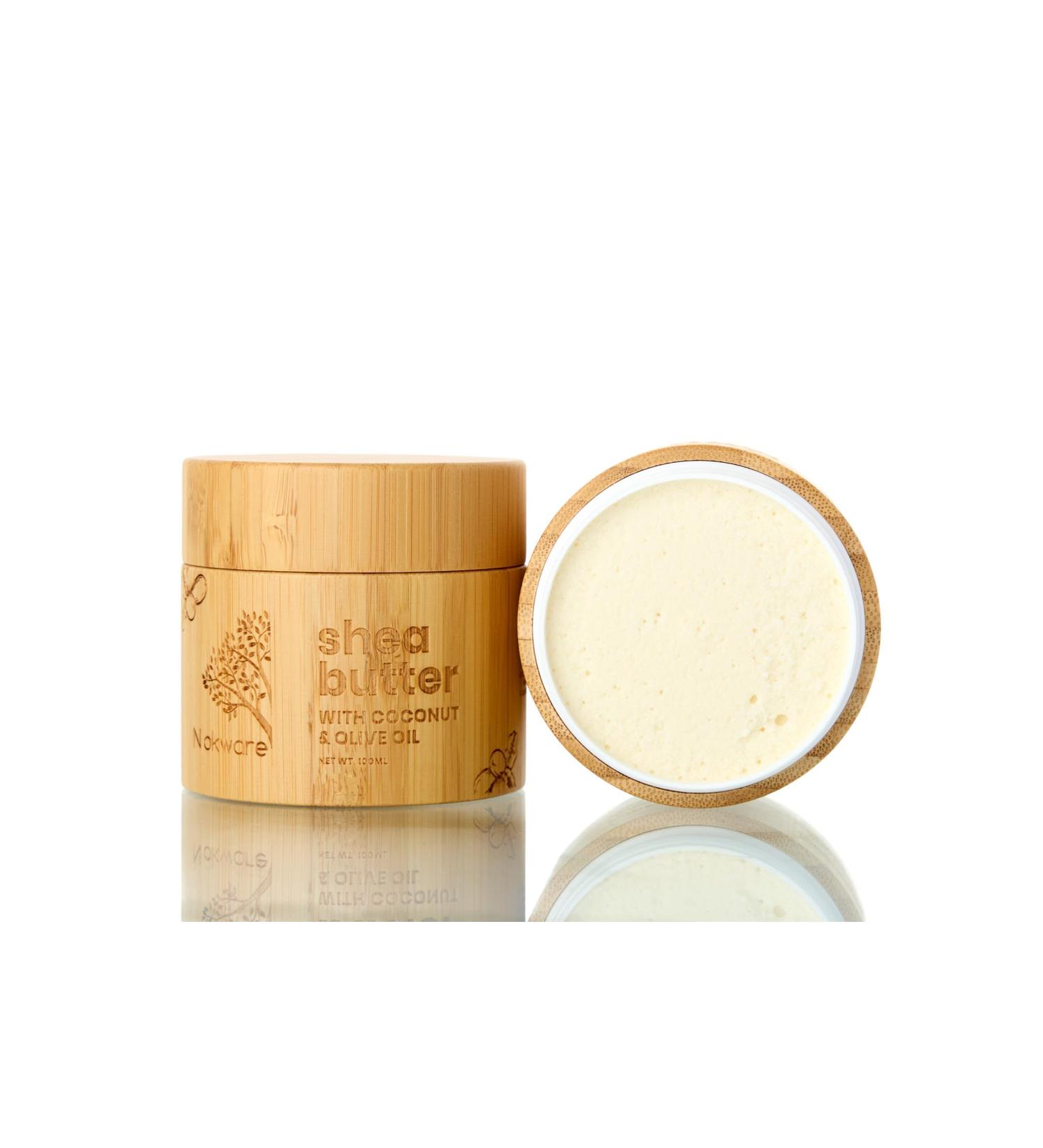 Raw Shea Butter with Coconut & Olive Oil (Vanilla & Coconut scent). 100% Natural Ghana Shea Butter whipped for Dry Skin Hair & Body - Pure Handmade Vegan Eco-friendly skincare - 100ml - Buy Online on GoSupps.com