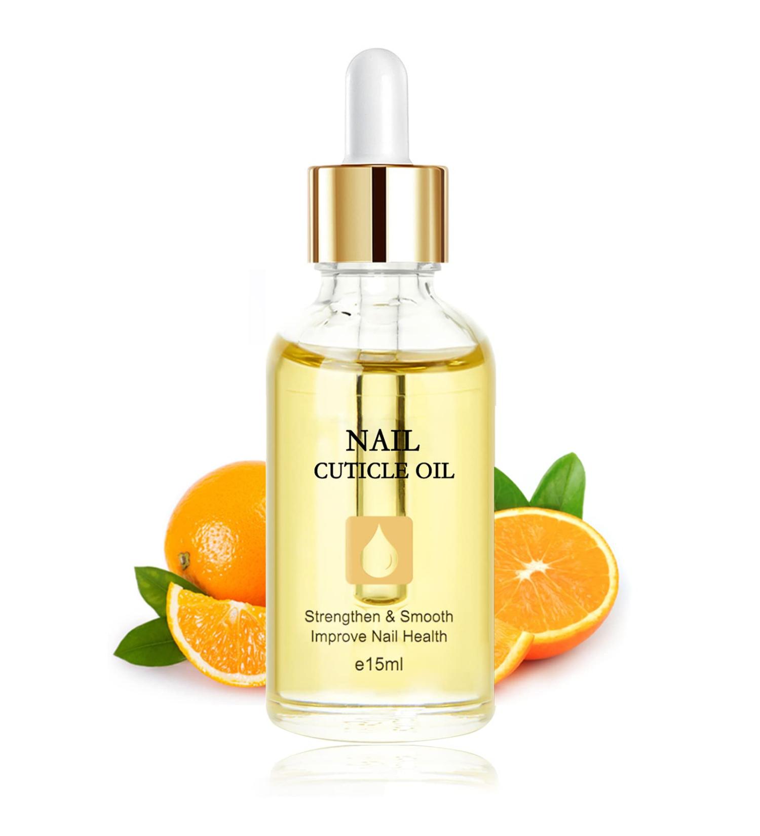 Vitamin E & B Nail Oil Cuticle | Jojoba Moisturizing Cuticle Oil | Strengthens Nails, Prevents Hangnails | 15ML Orange - Buy Online on GoSupps.com