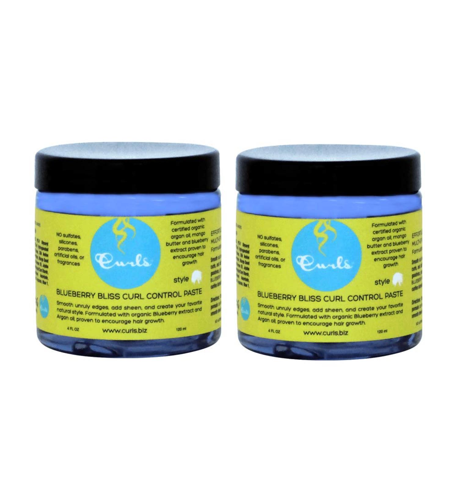 Curls Blueberry Bliss Curl Control Paste 4oz - Pack of 2 | Define & Style Your Curls - Buy Online on GoSupps.com